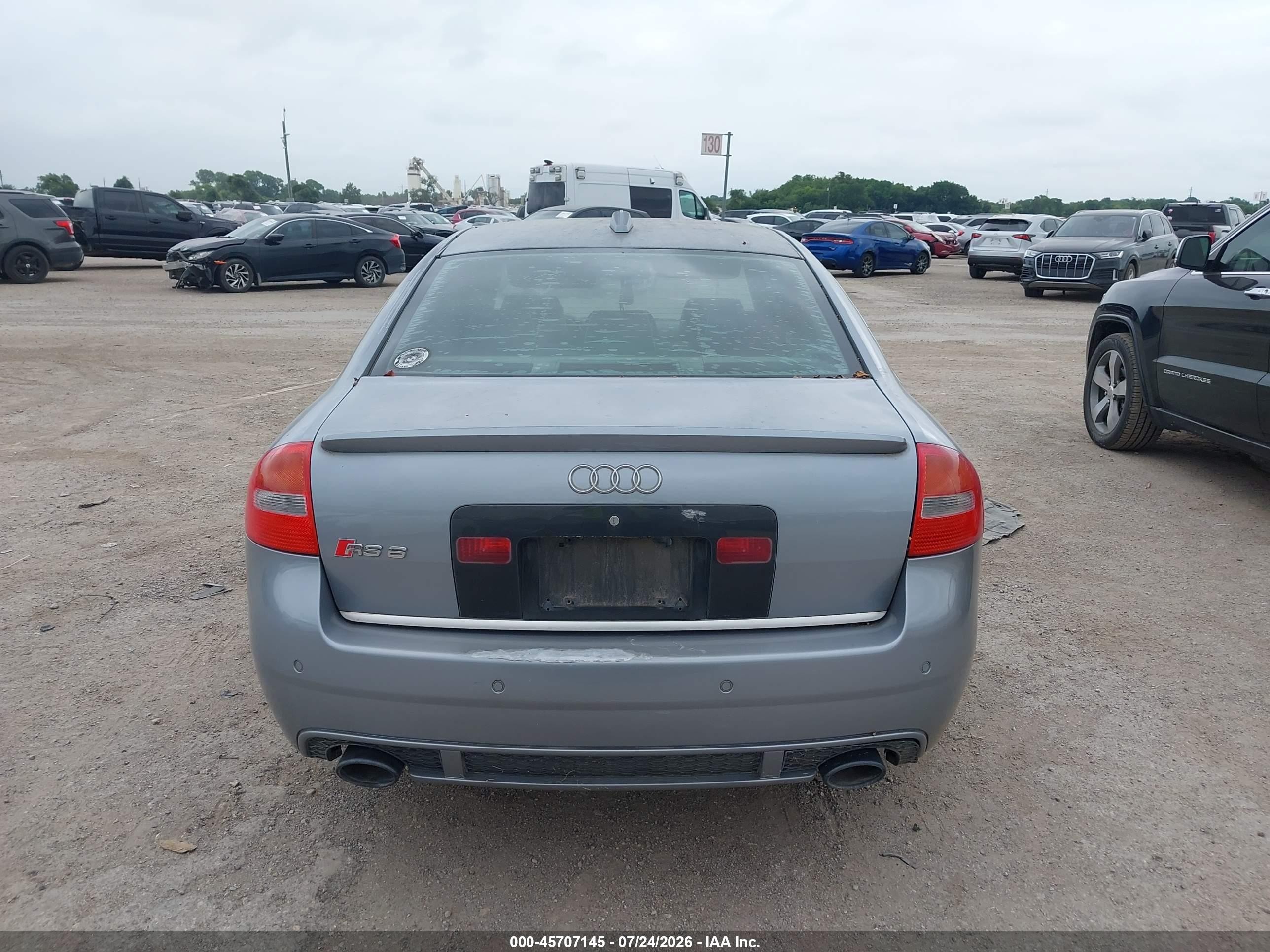 2003 Audi Rs6 4.2 Серый vin: WUAPV64B63N905562