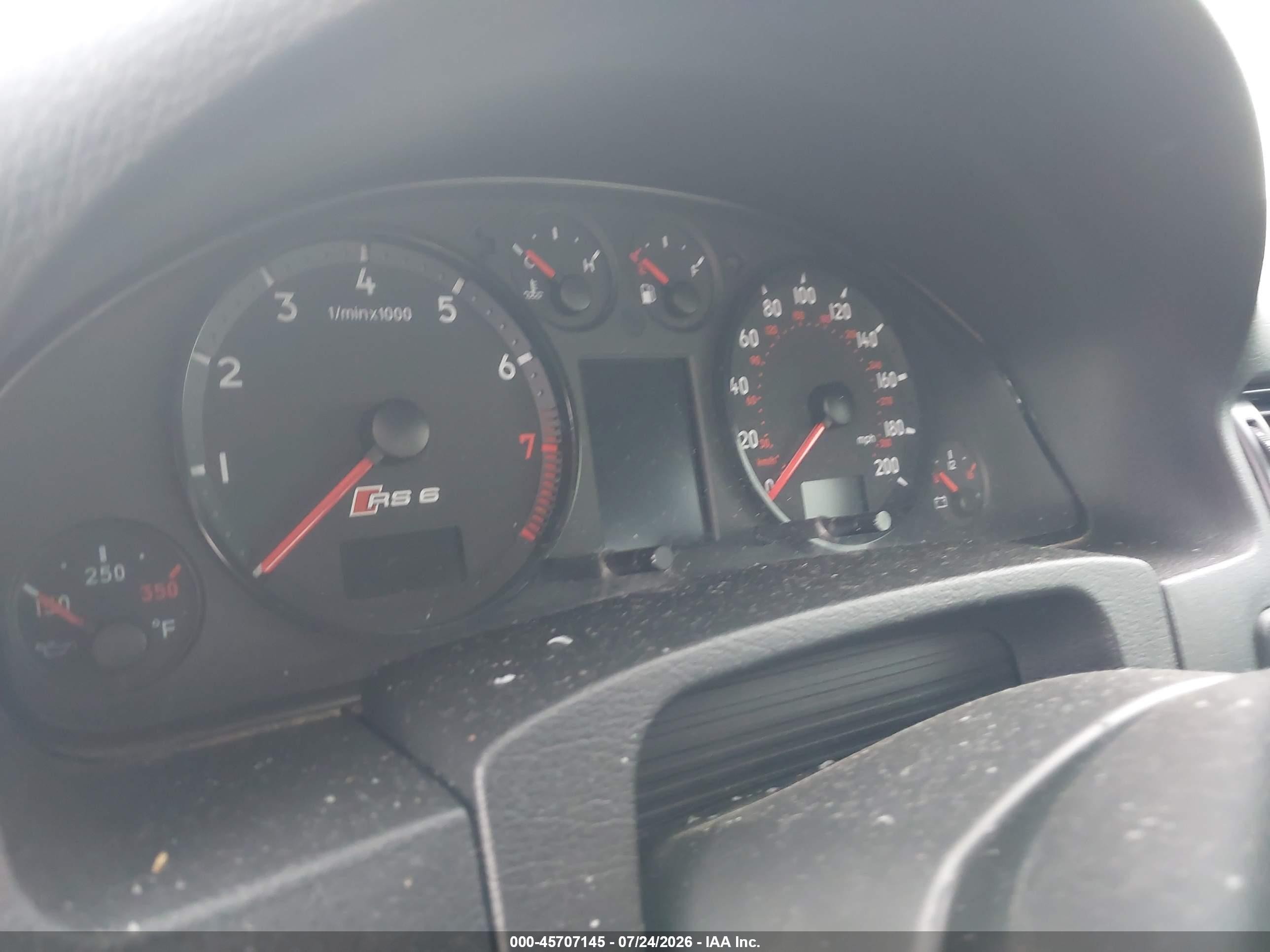 2003 Audi Rs6 4.2 Серый vin: WUAPV64B63N905562