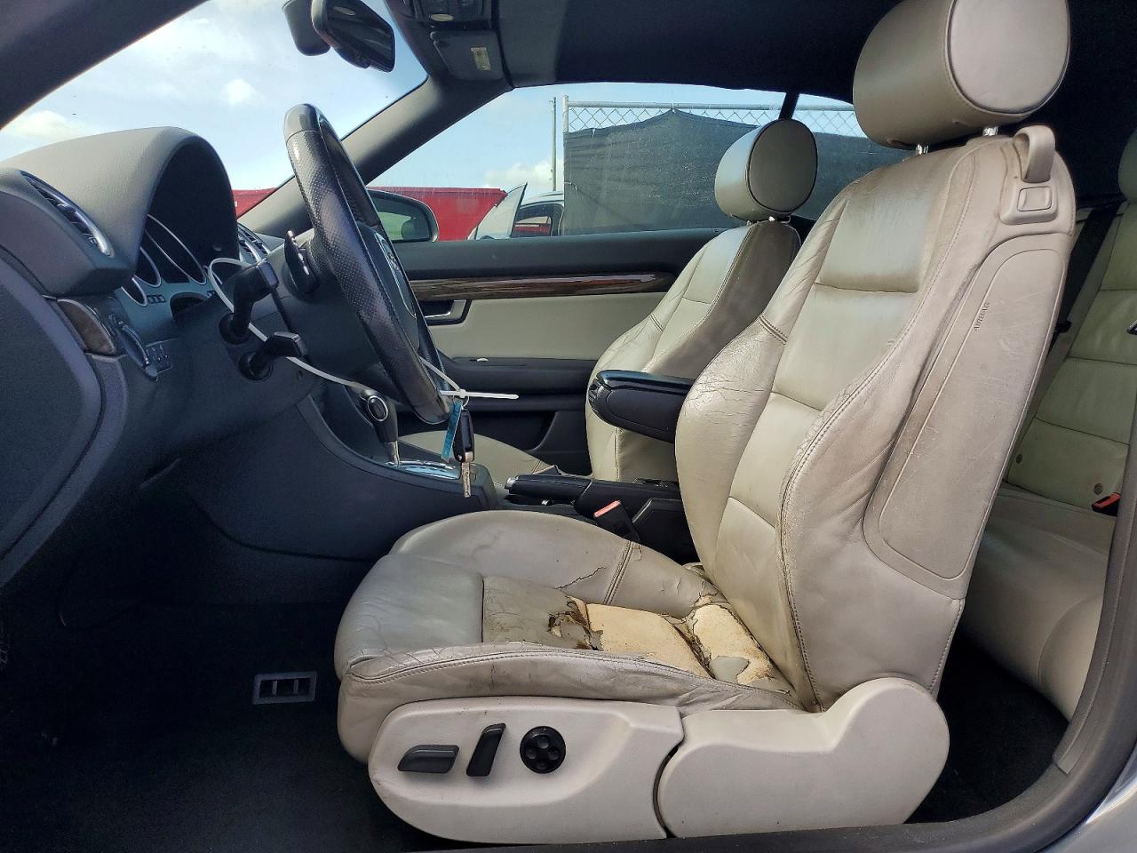 2008 Audi S4 Quattro Cabriolet Gray vin: WUARL48H08K900156