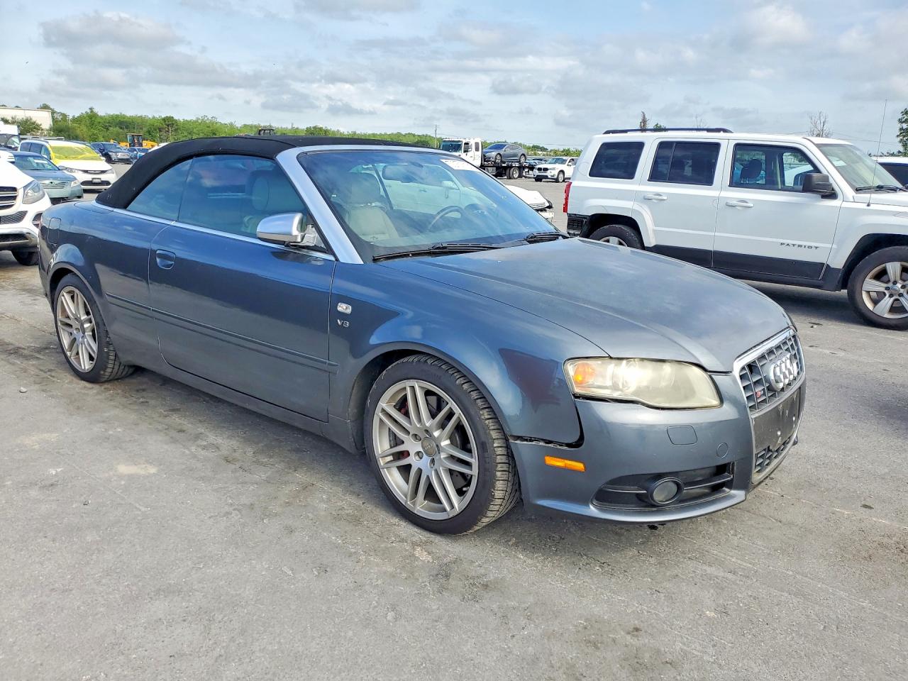 2008 Audi S4 Quattro Cabriolet Gray vin: WUARL48H08K900156