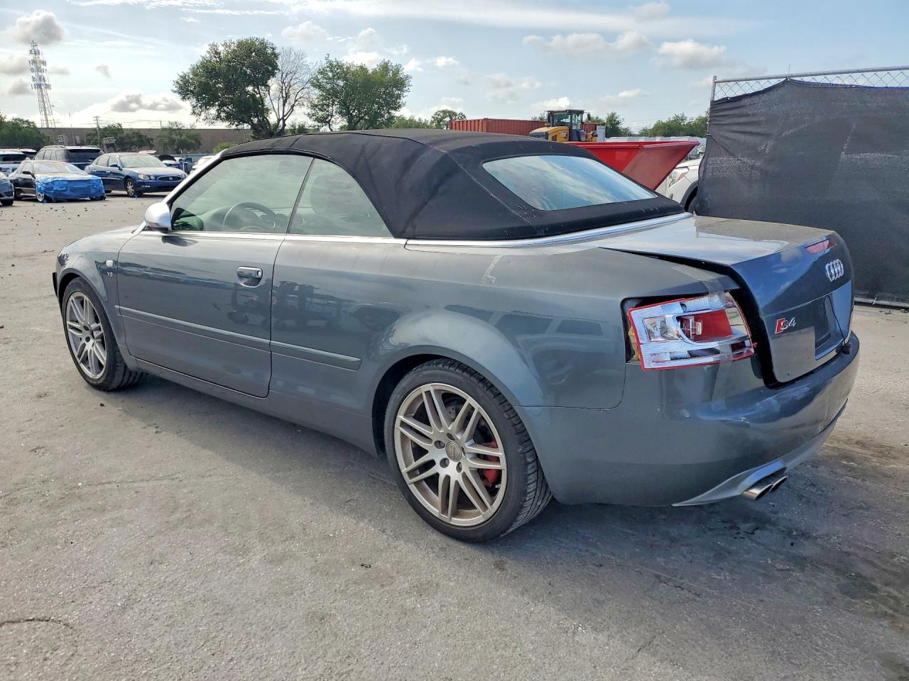 2008 Audi S4 Quattro Cabriolet Gray vin: WUARL48H08K900156