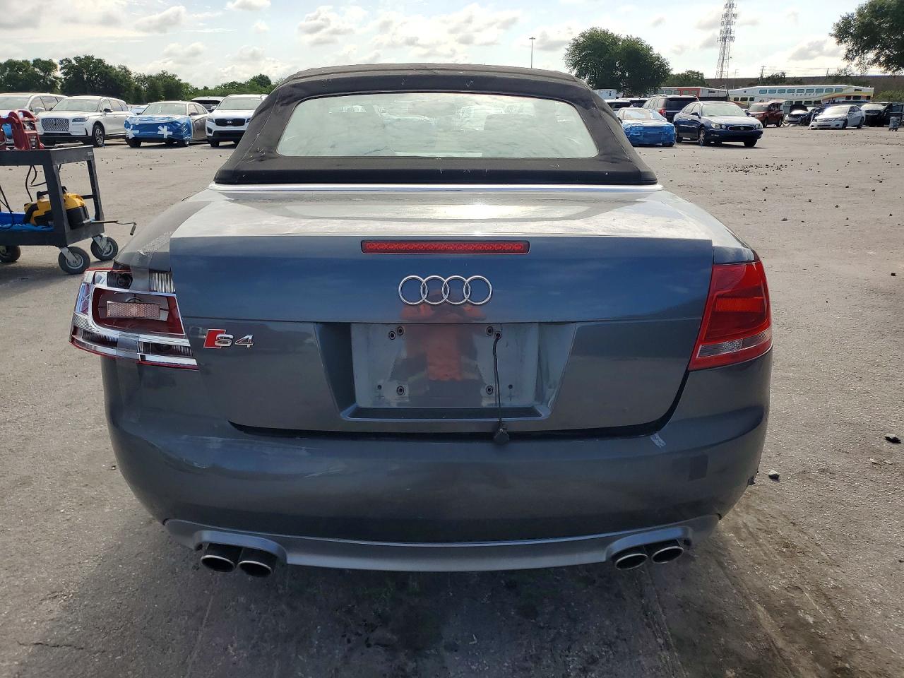 2008 Audi S4 Quattro Cabriolet Gray vin: WUARL48H08K900156