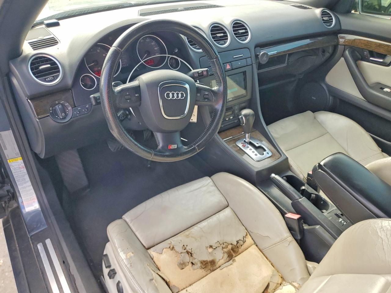 2008 Audi S4 Quattro Cabriolet Gray vin: WUARL48H08K900156