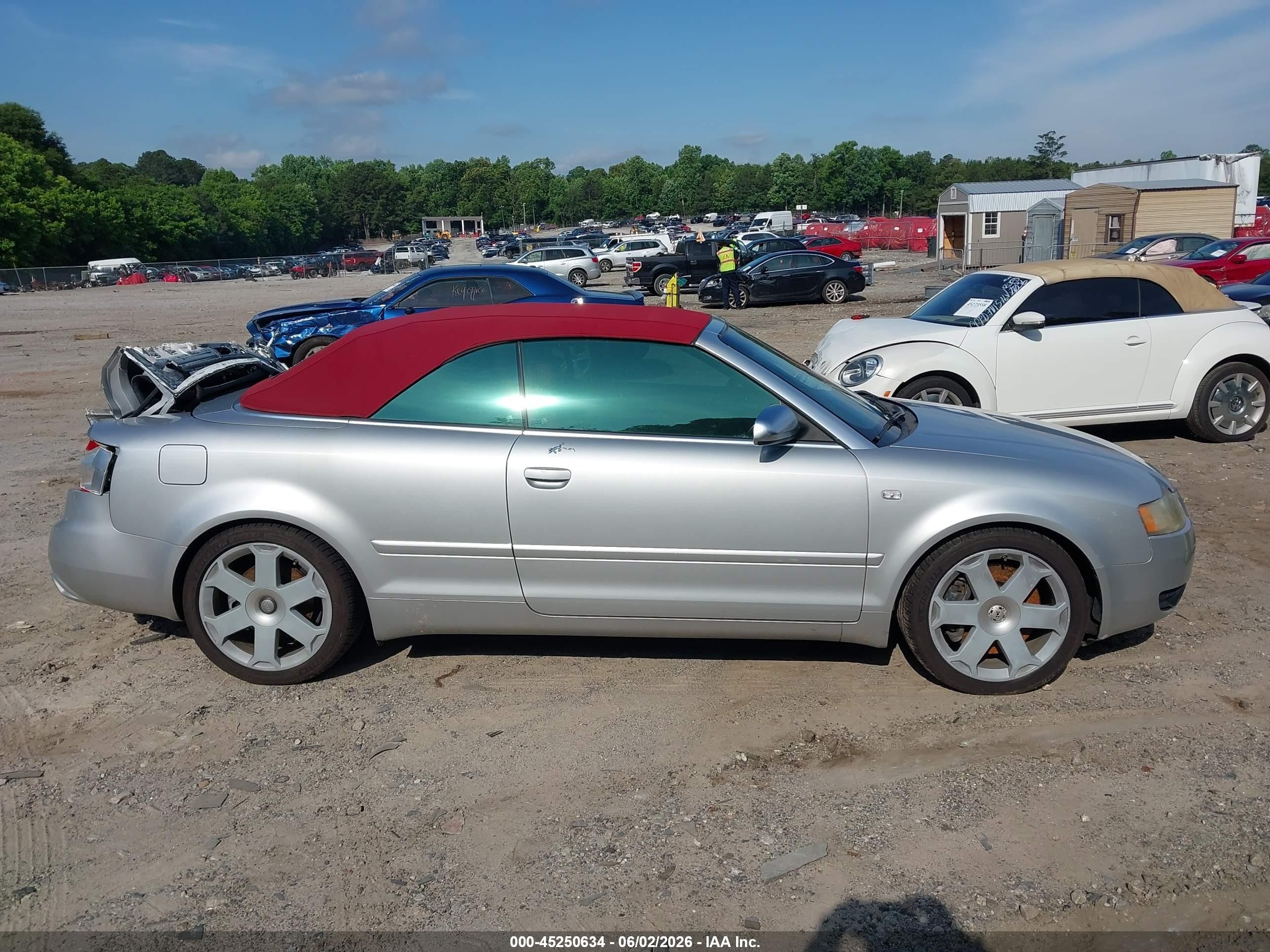2005 Audi S4   Silver vin: WUARL48H15K902106