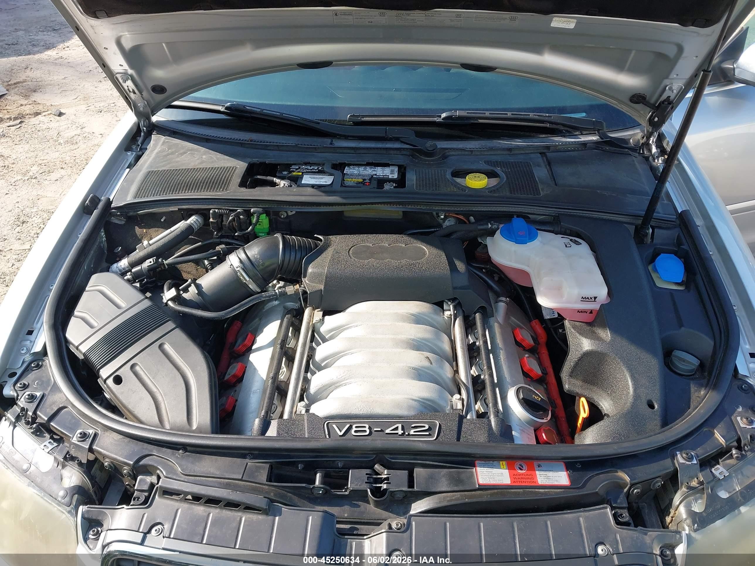 2005 Audi S4   Silver vin: WUARL48H15K902106