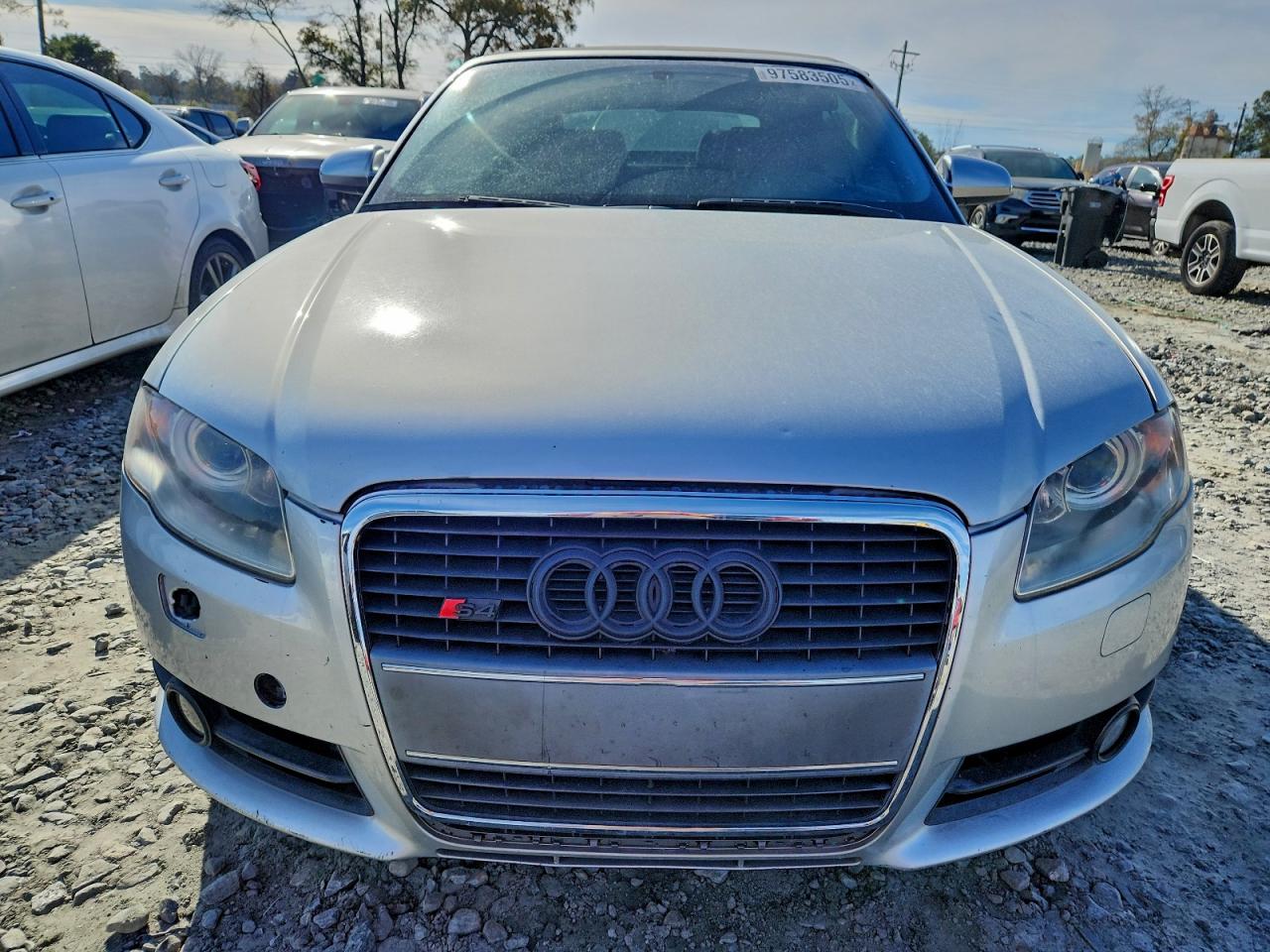 2008 Audi S4 Quattro Cabriolet Серебряный vin: WUARL48H18K900263