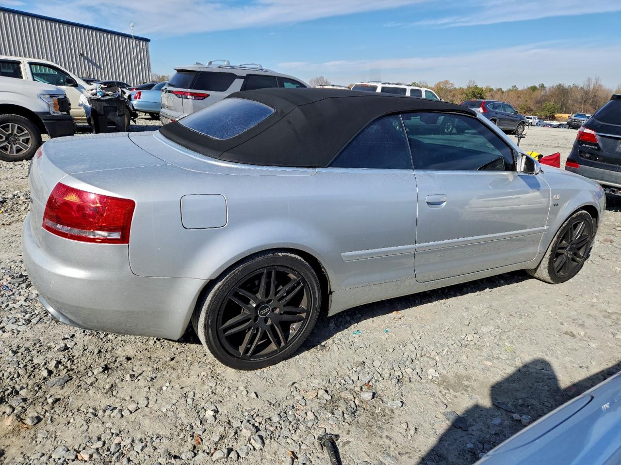 2008 Audi S4 Quattro Cabriolet Серебряный vin: WUARL48H18K900263