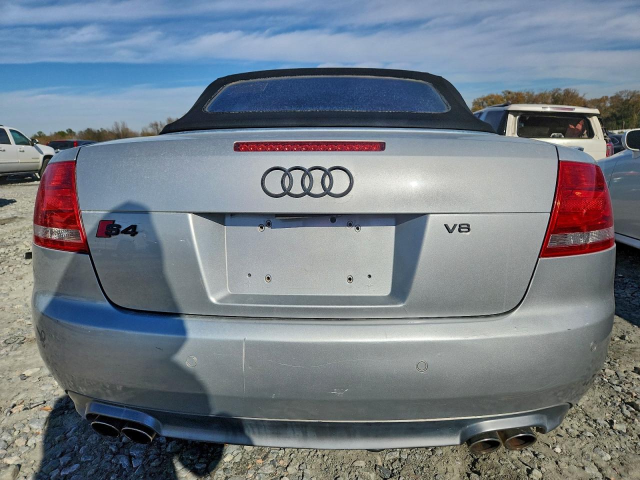2008 Audi S4 Quattro Cabriolet Серебряный vin: WUARL48H18K900263