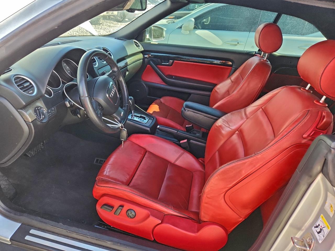 2008 Audi S4 Quattro Cabriolet Серебряный vin: WUARL48H18K900263