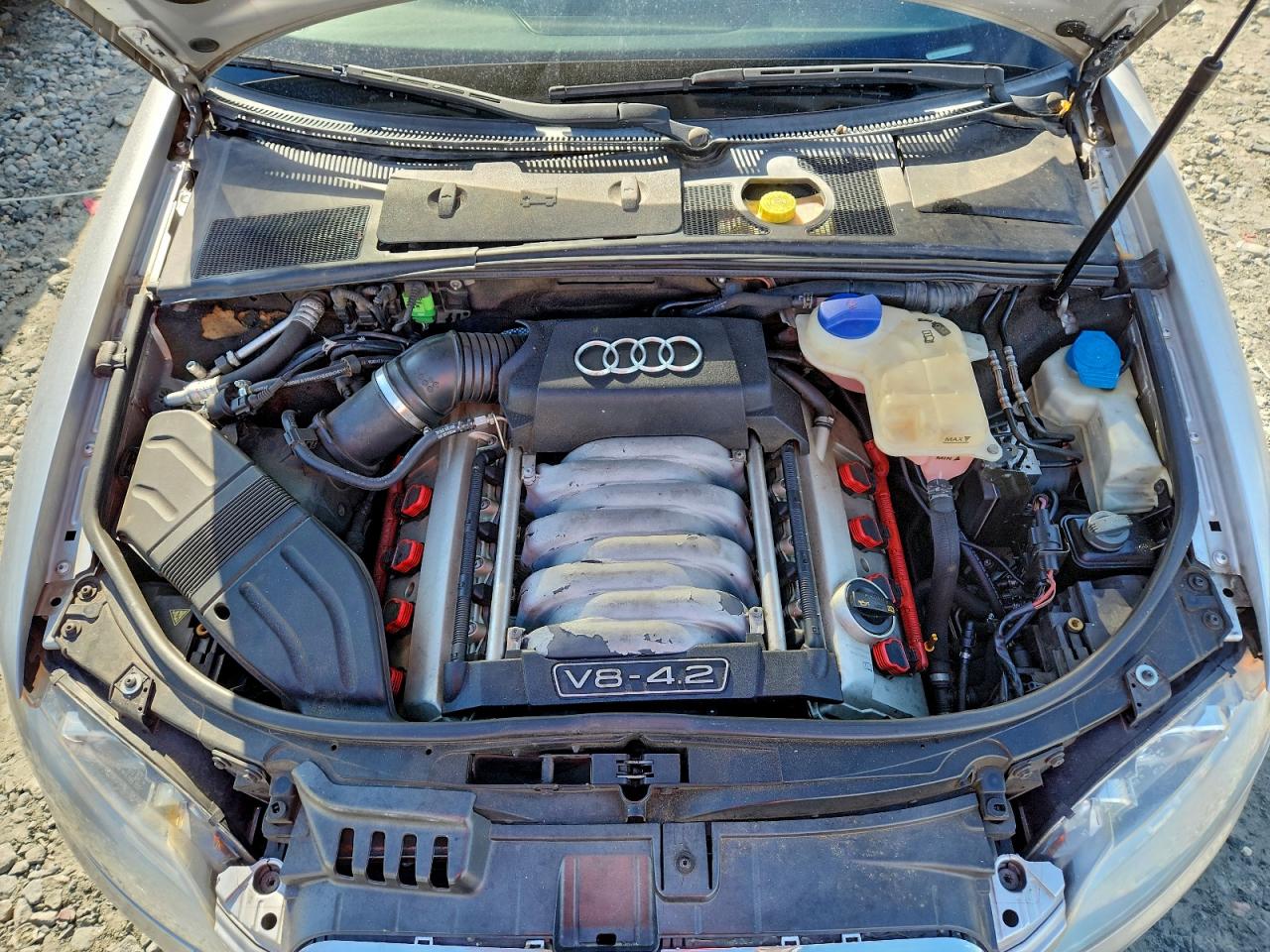 2008 Audi S4 Quattro Cabriolet Серебряный vin: WUARL48H18K900263