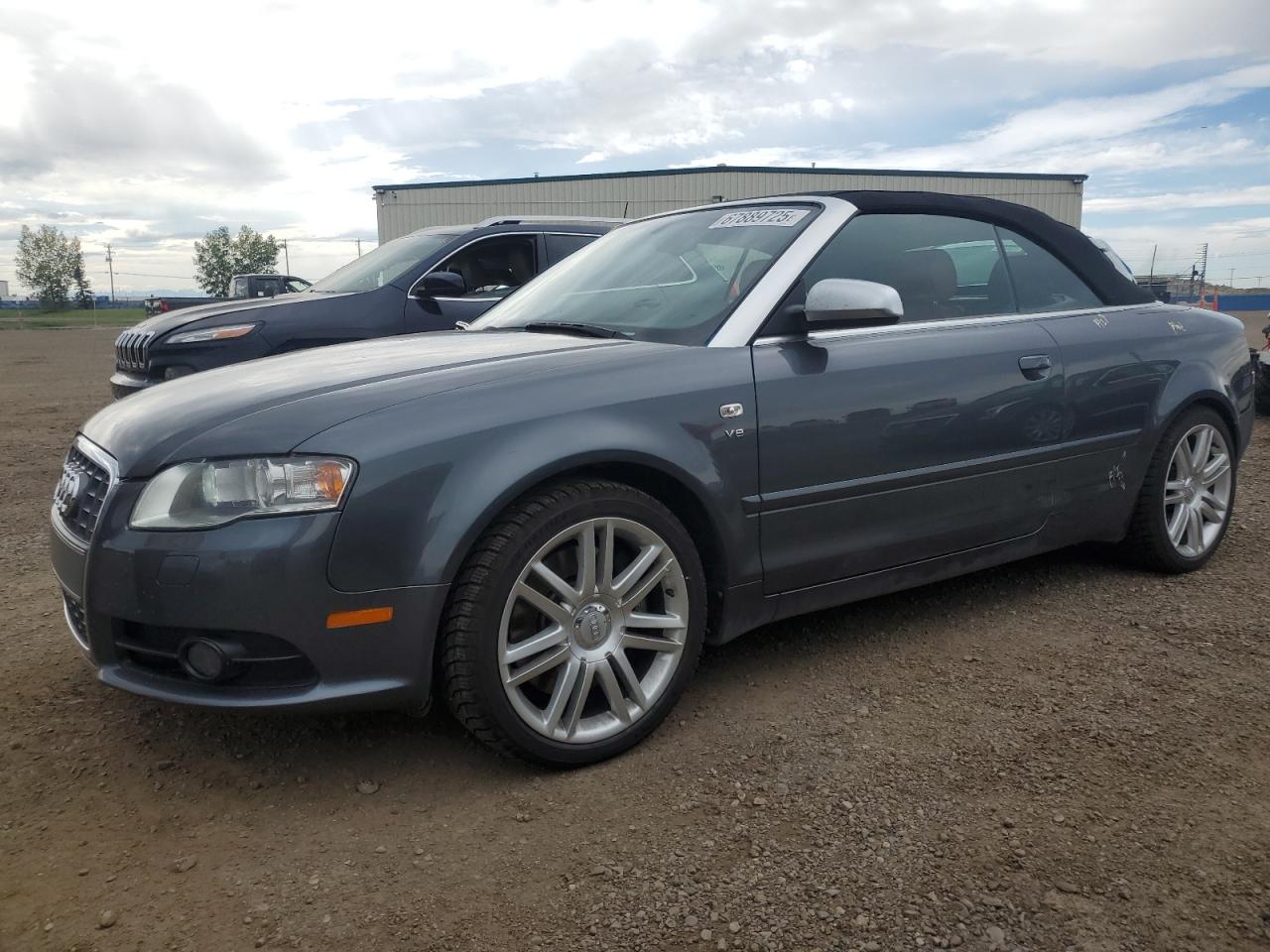 2007 Audi S4 Quattro Cabriolet Gray vin: WUARL48H27K901016