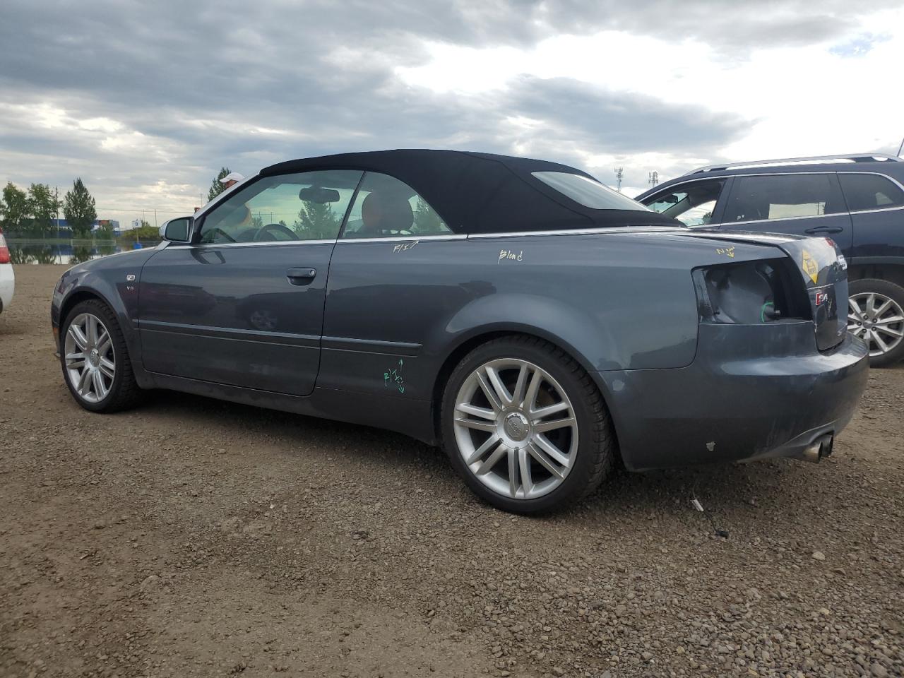 2007 Audi S4 Quattro Cabriolet Gray vin: WUARL48H27K901016