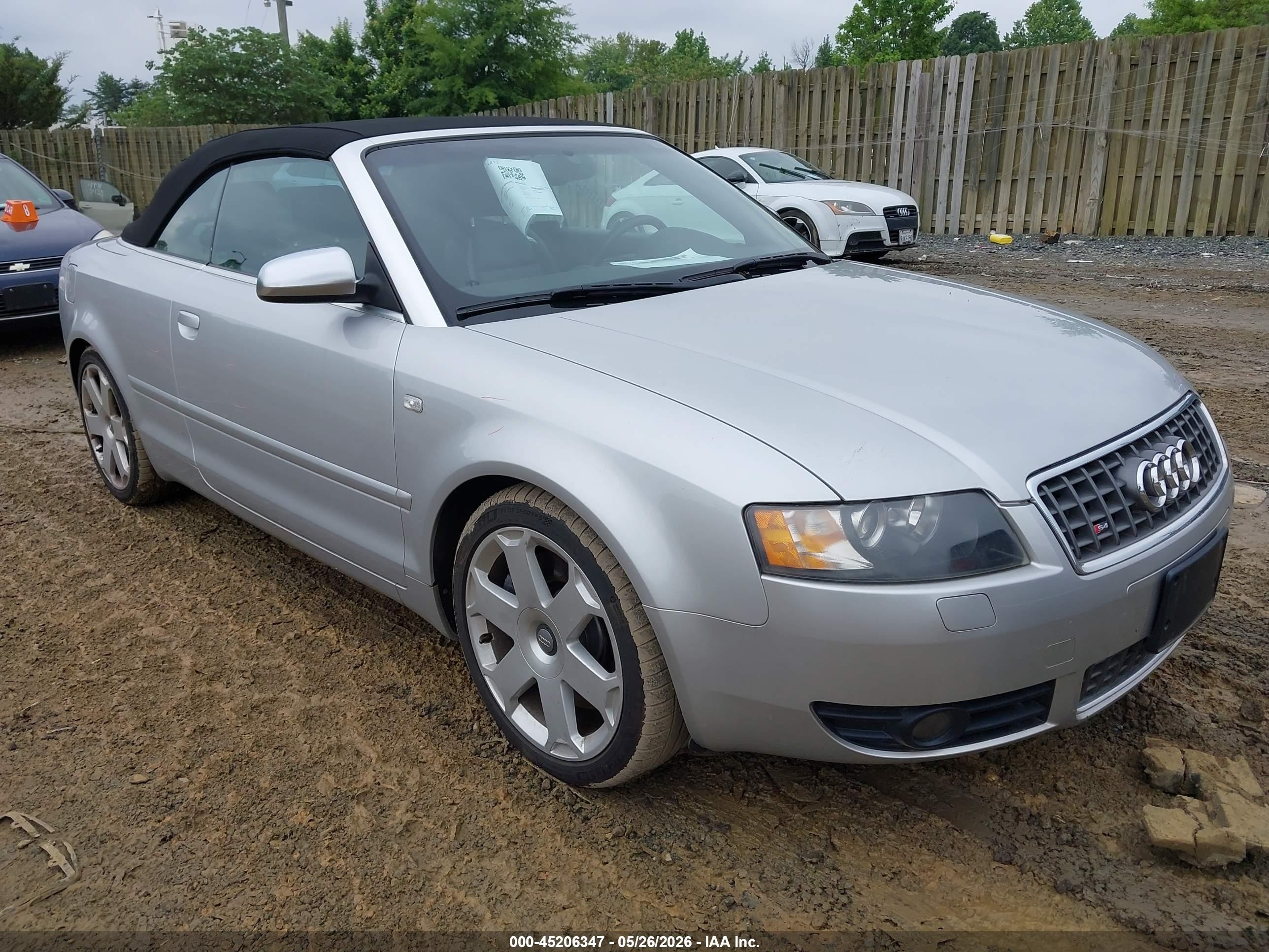 2005 Audi S4   Silver vin: WUARL48H35K901491