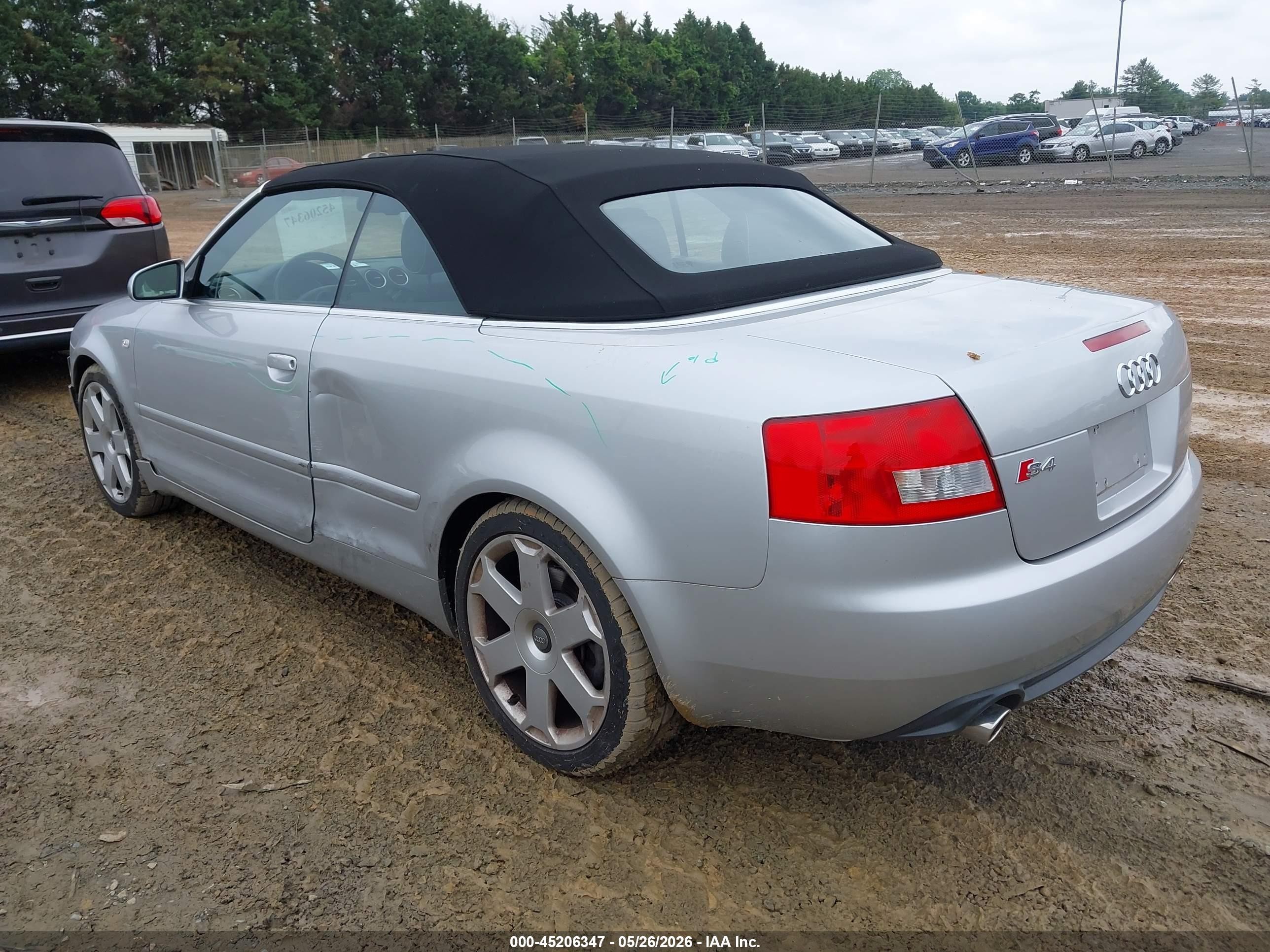 2005 Audi S4   Silver vin: WUARL48H35K901491