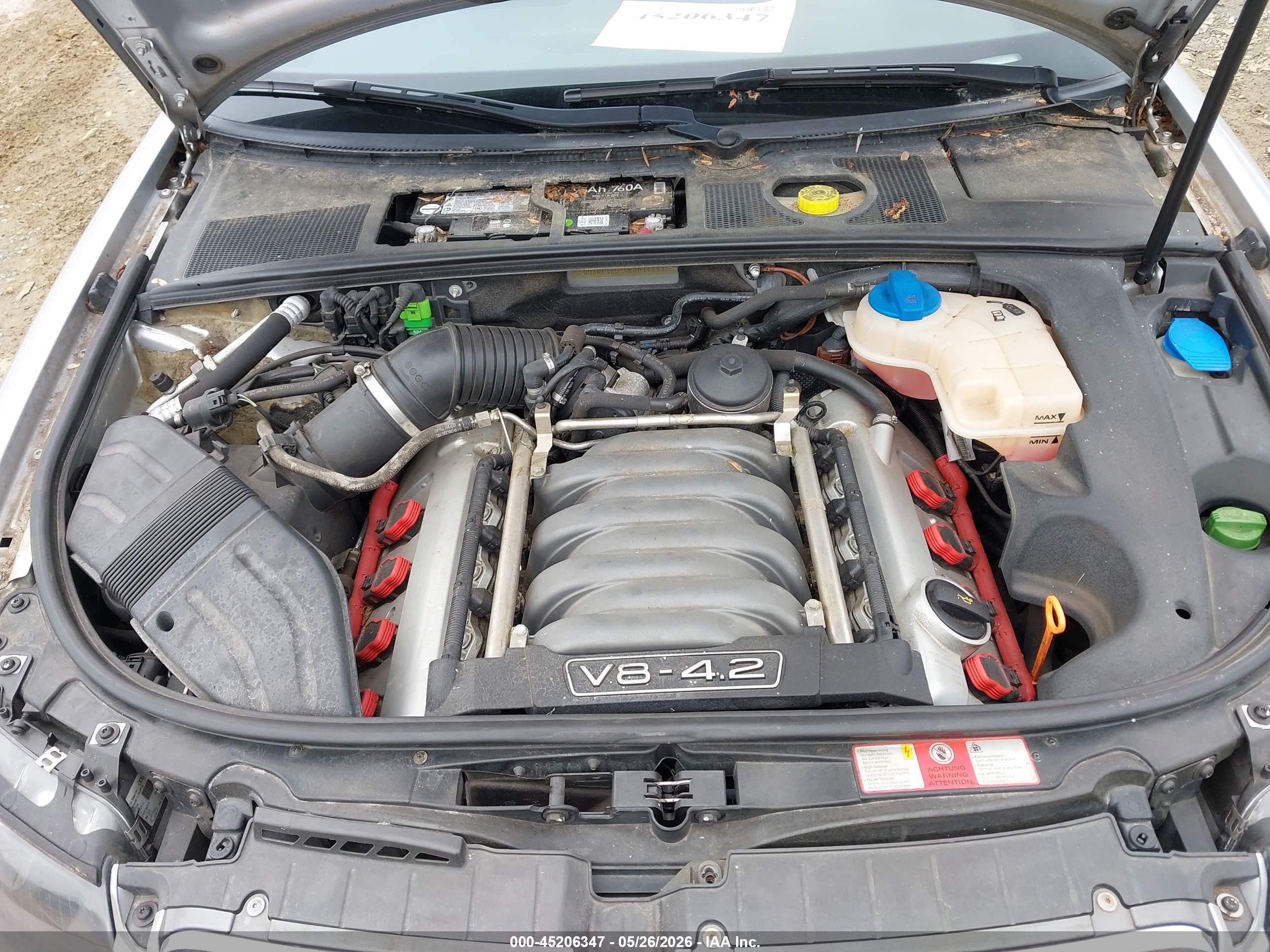 2005 Audi S4   Silver vin: WUARL48H35K901491