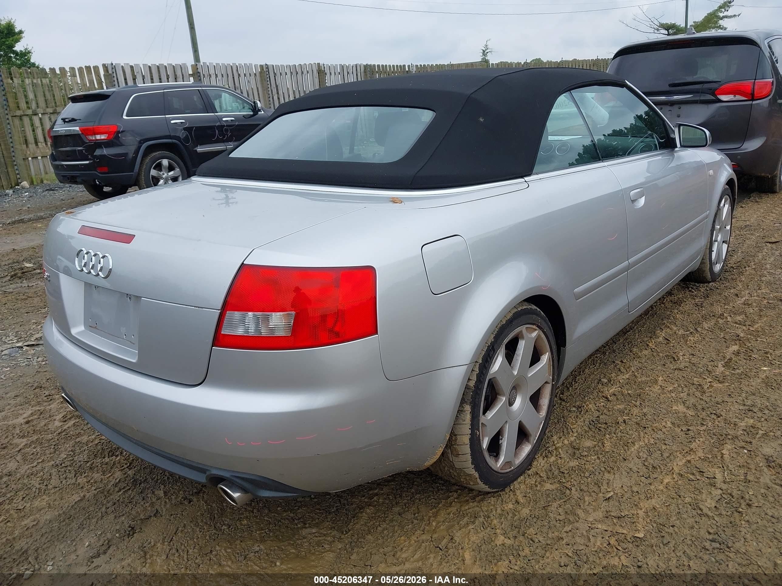 2005 Audi S4   Silver vin: WUARL48H35K901491