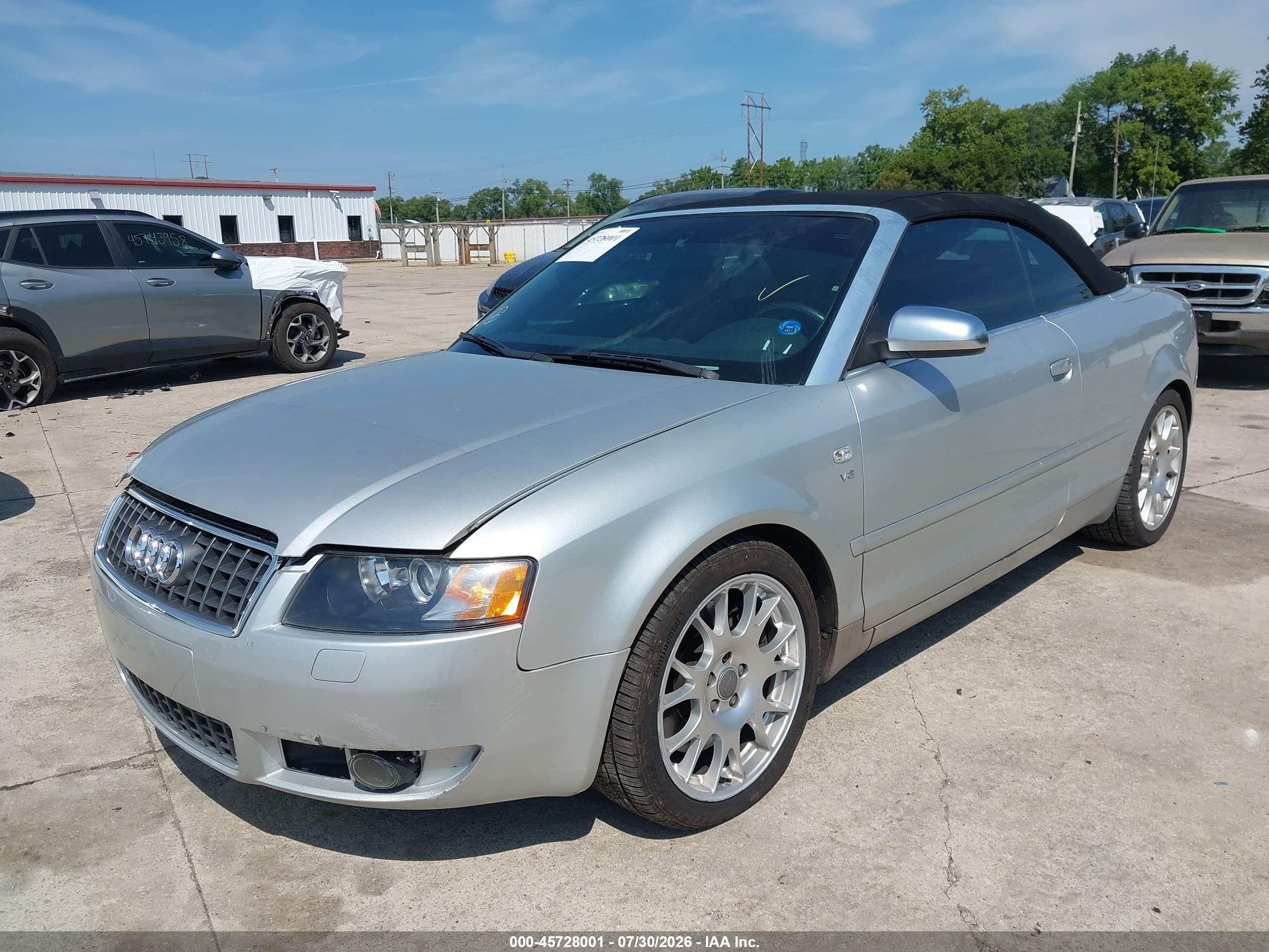 2006 Audi S4   Silver vin: WUARL48H36K900147