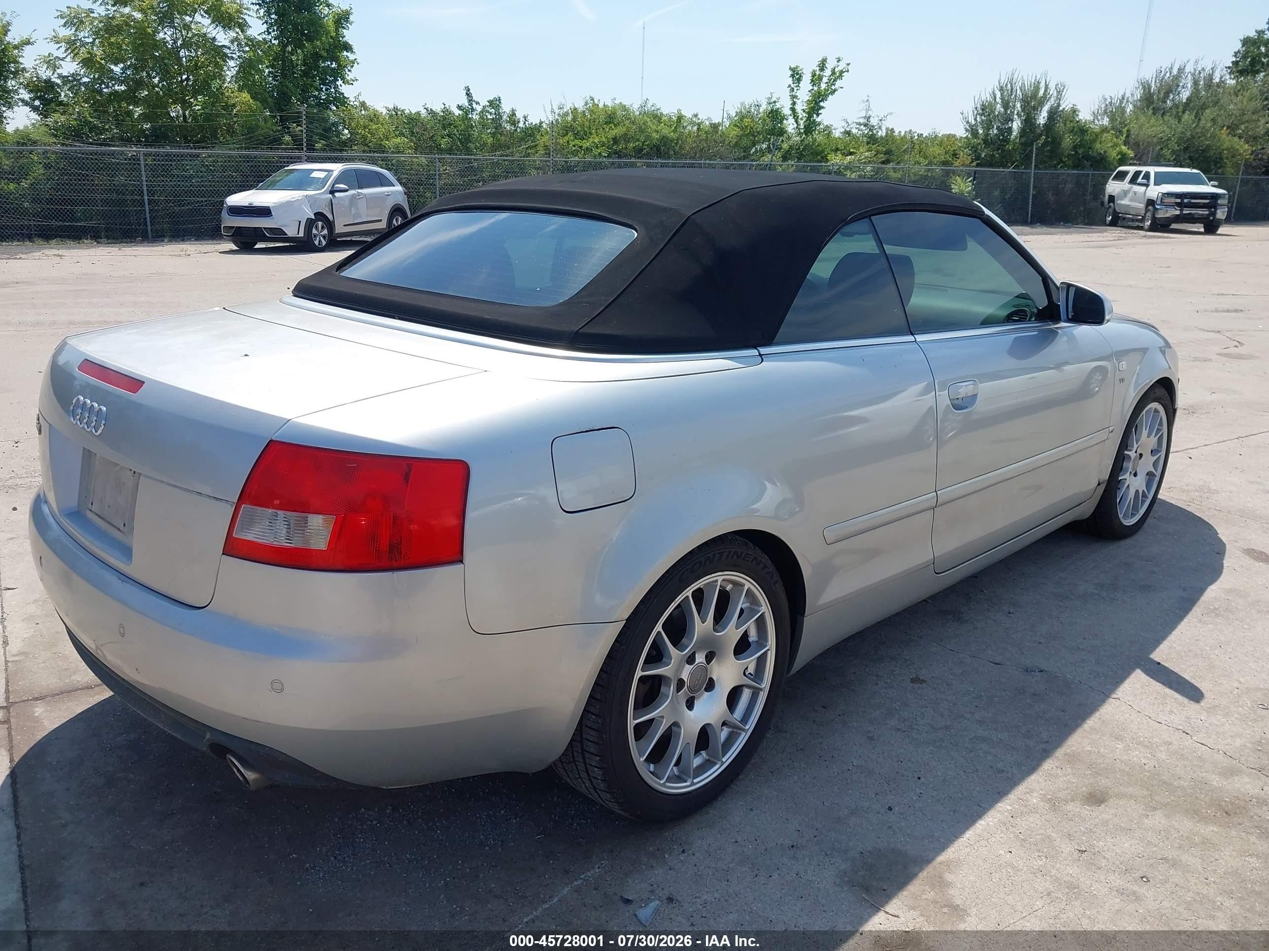 2006 Audi S4   Silver vin: WUARL48H36K900147