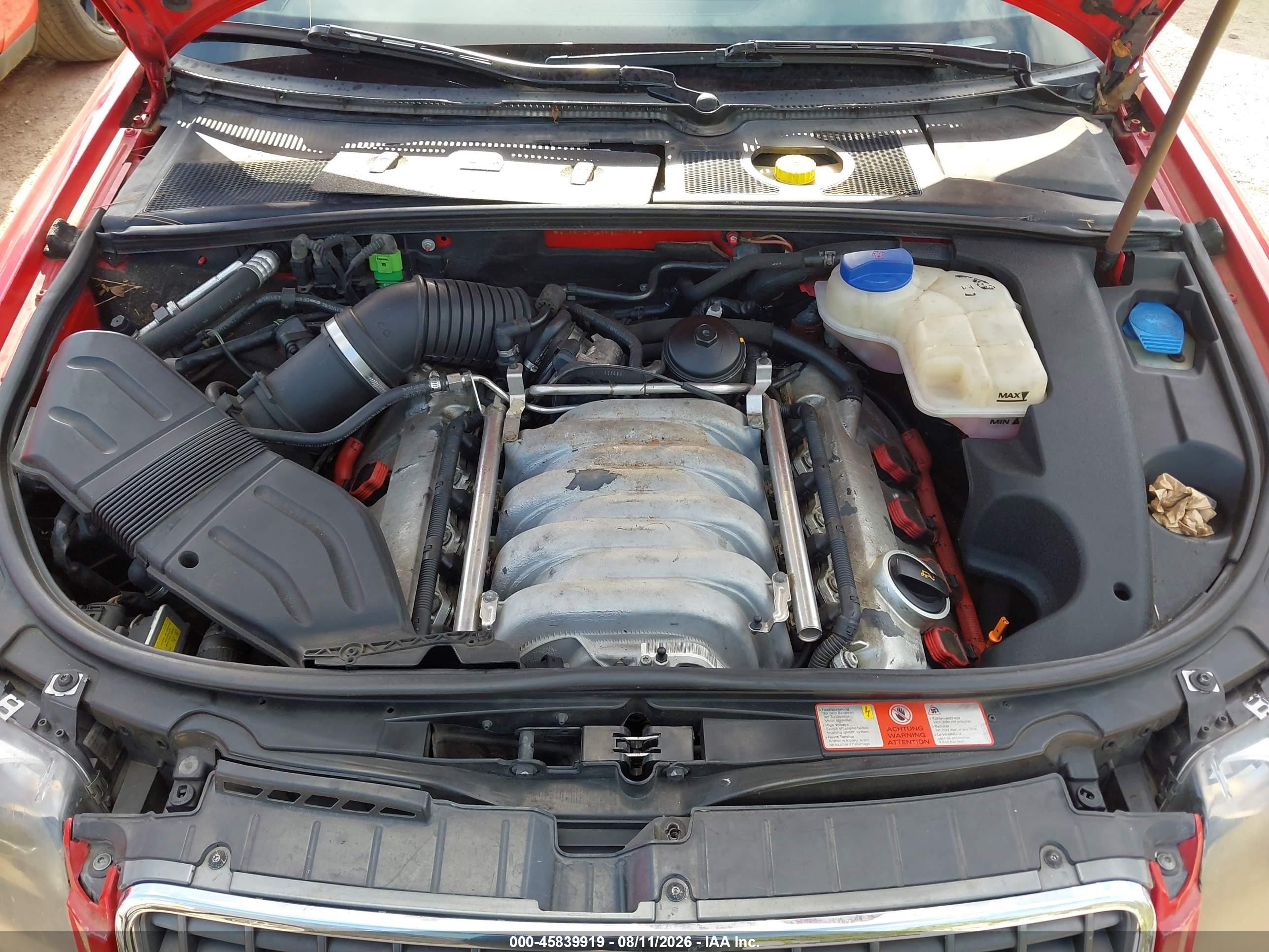 2005 Audi S4   Red vin: WUARL48H45K902178