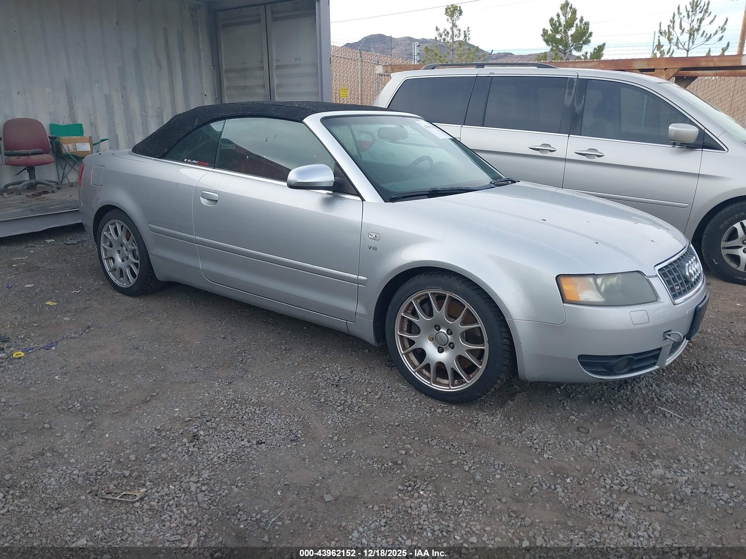2006 Audi S4   Silver vin: WUARL48H46K900691