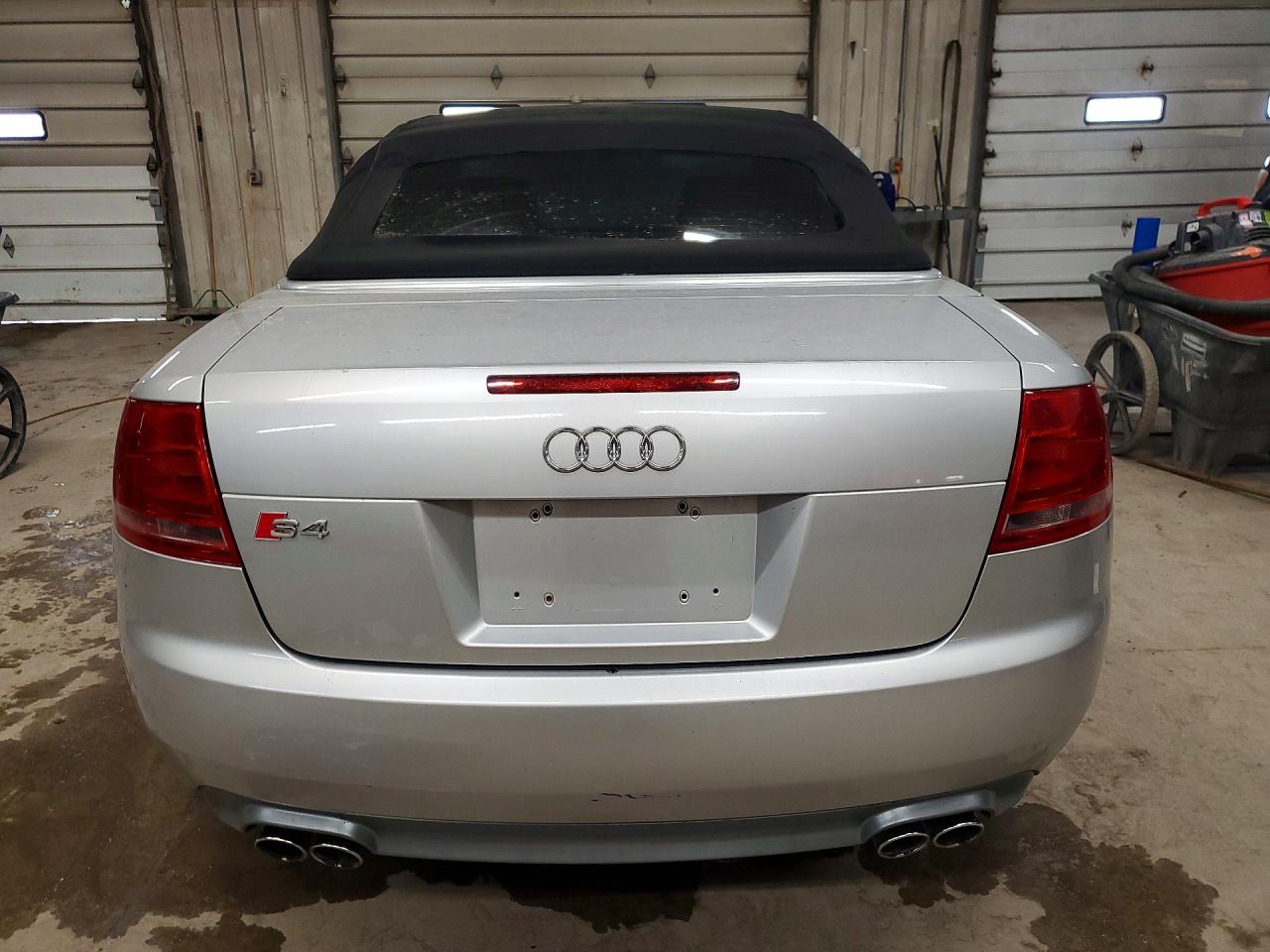 2007 Audi S4 Quattro Cabriolet Silver vin: WUARL48H47K901079