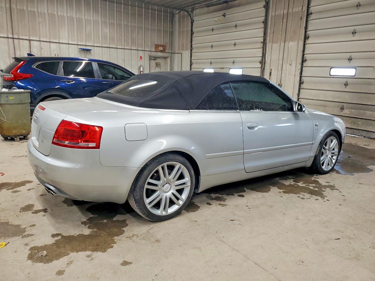 2007 Audi S4 Quattro Cabriolet Silver vin: WUARL48H47K901079