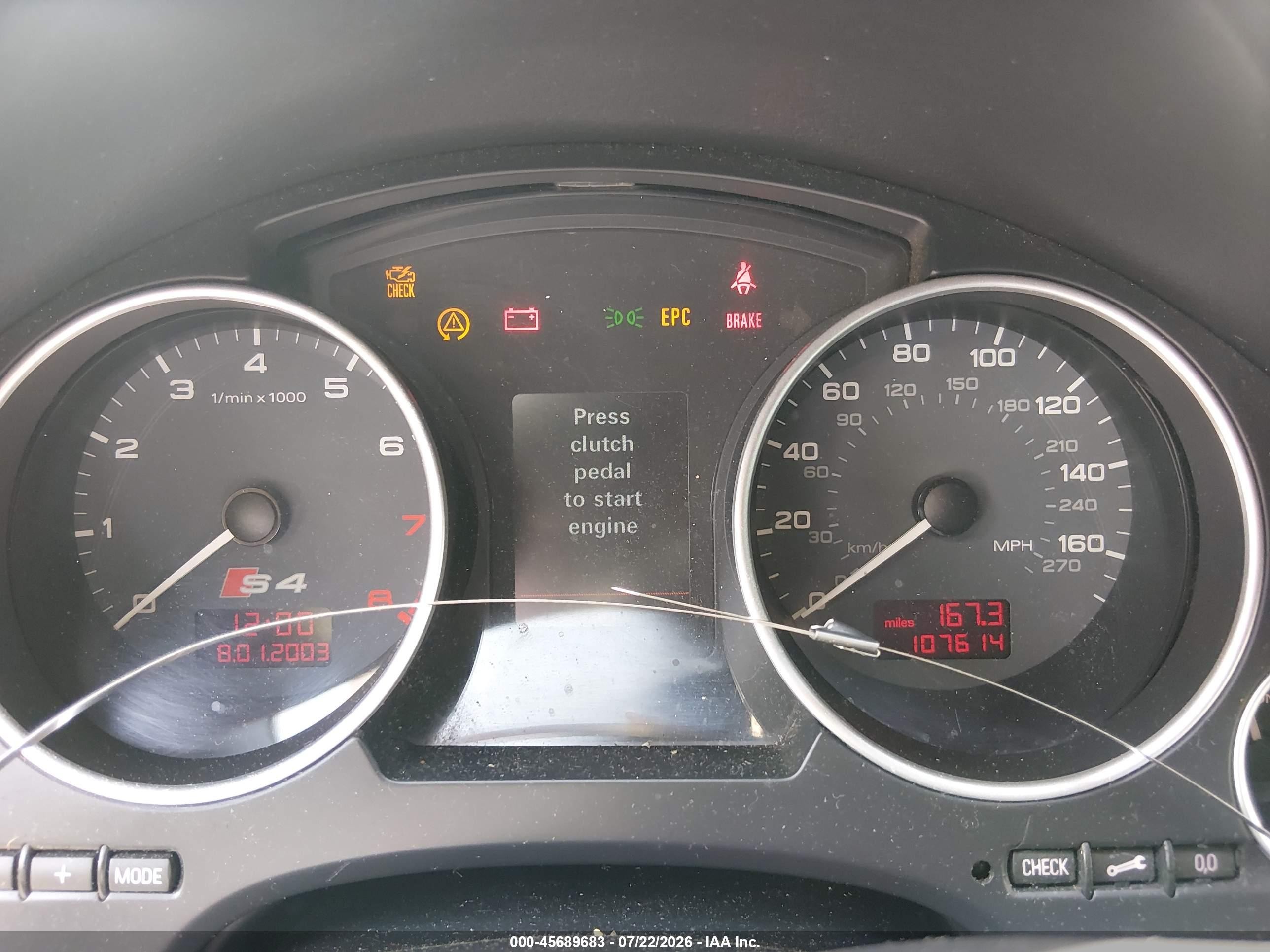 2005 Audi S4   Black vin: WUARL48H65K900481
