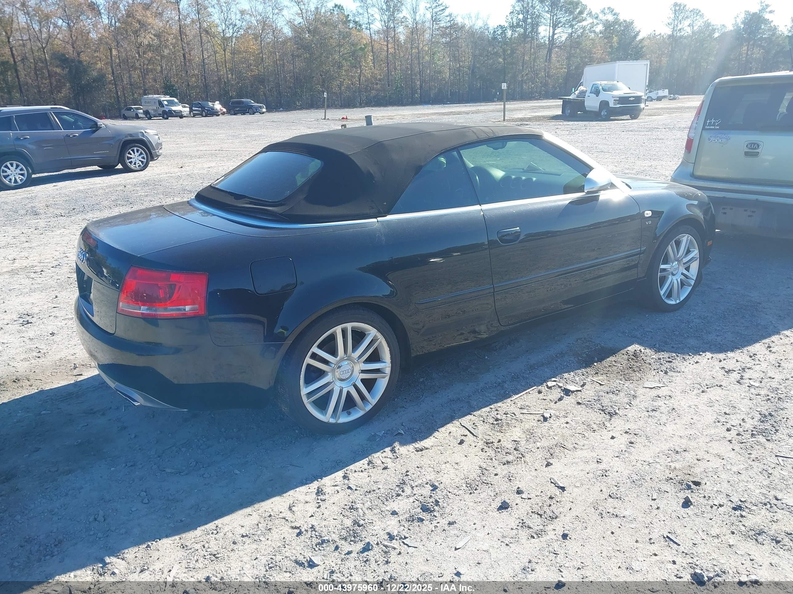 2007 Audi S4   Black vin: WUARL48H77K900752