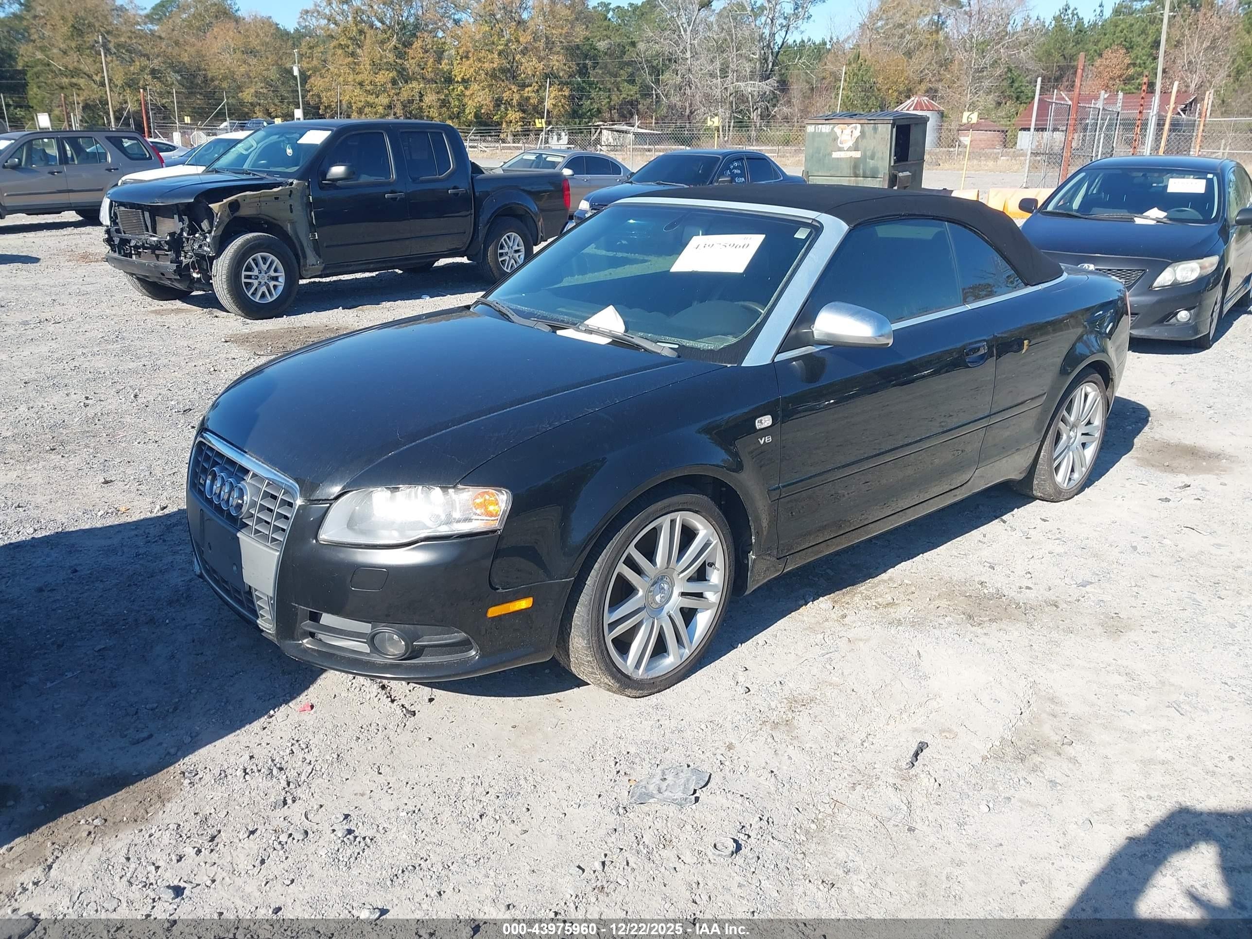 2007 Audi S4   Black vin: WUARL48H77K900752