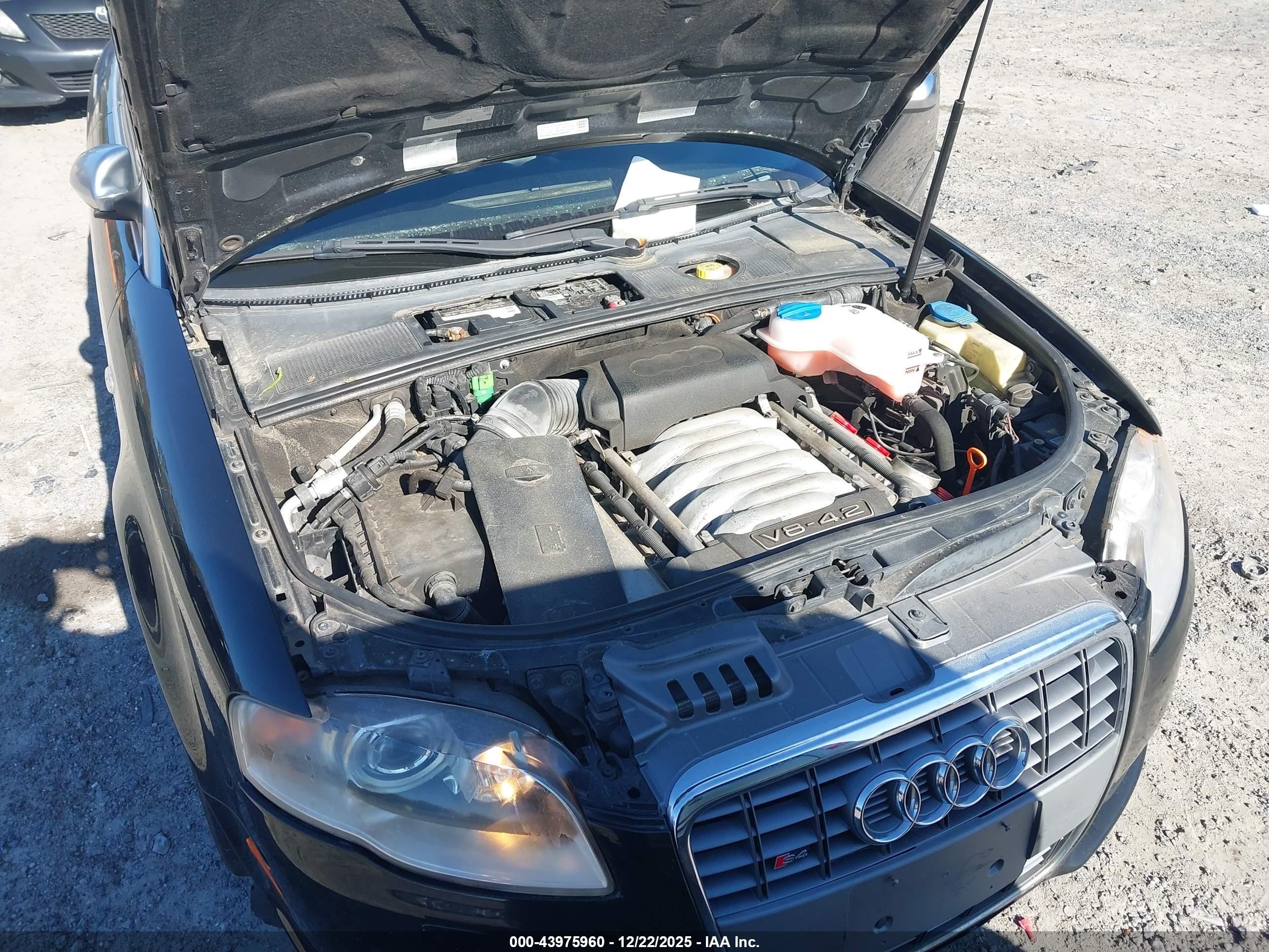 2007 Audi S4   Black vin: WUARL48H77K900752