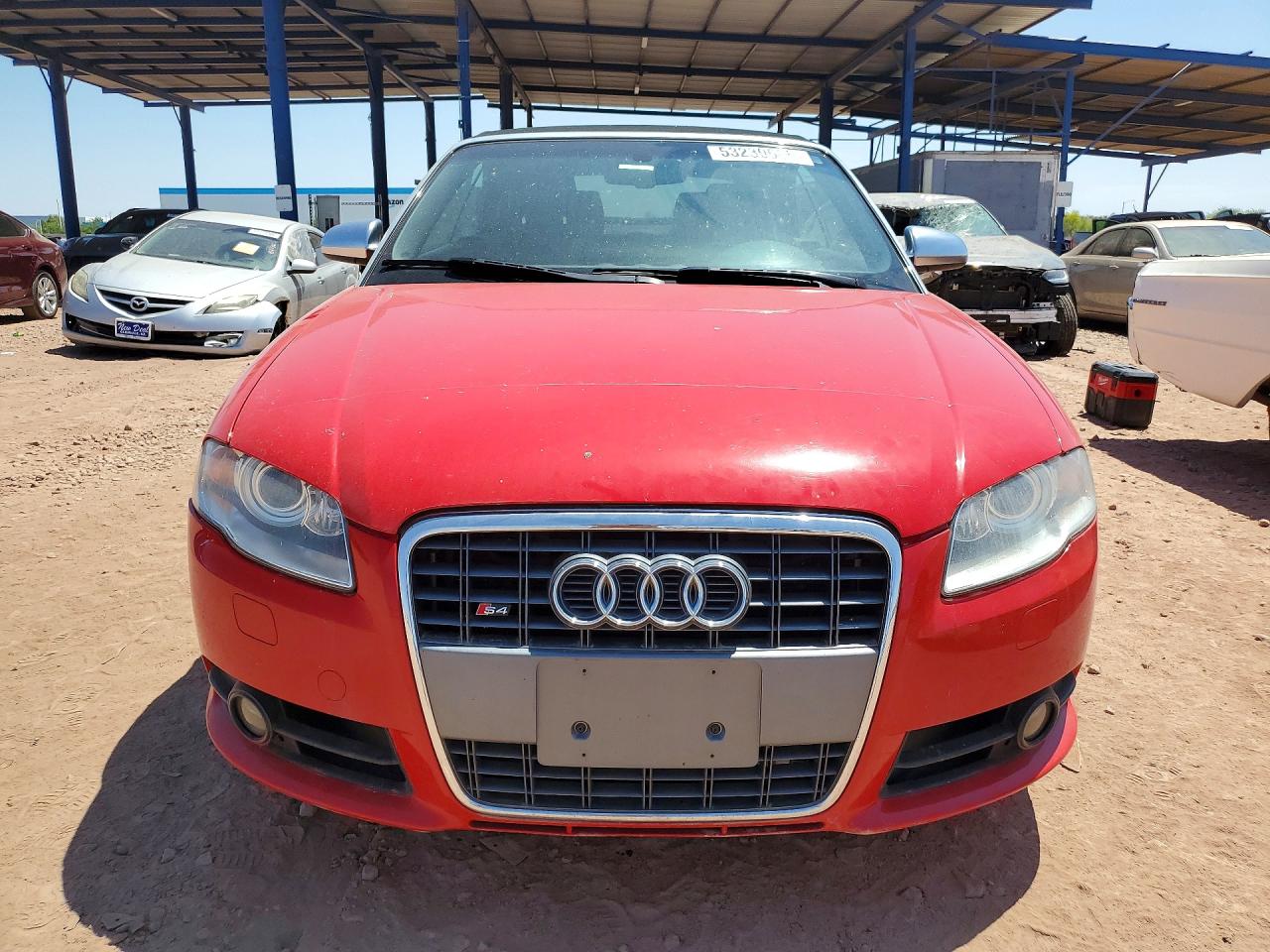 2007 Audi S4 Quattro Cabriolet Красный vin: WUARL48H77K900802