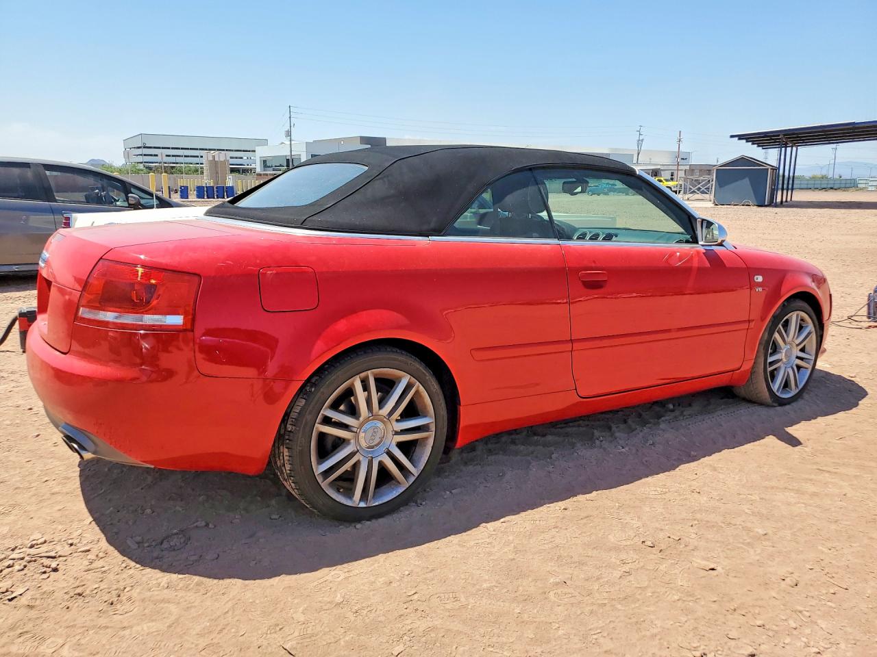 2007 Audi S4 Quattro Cabriolet Красный vin: WUARL48H77K900802