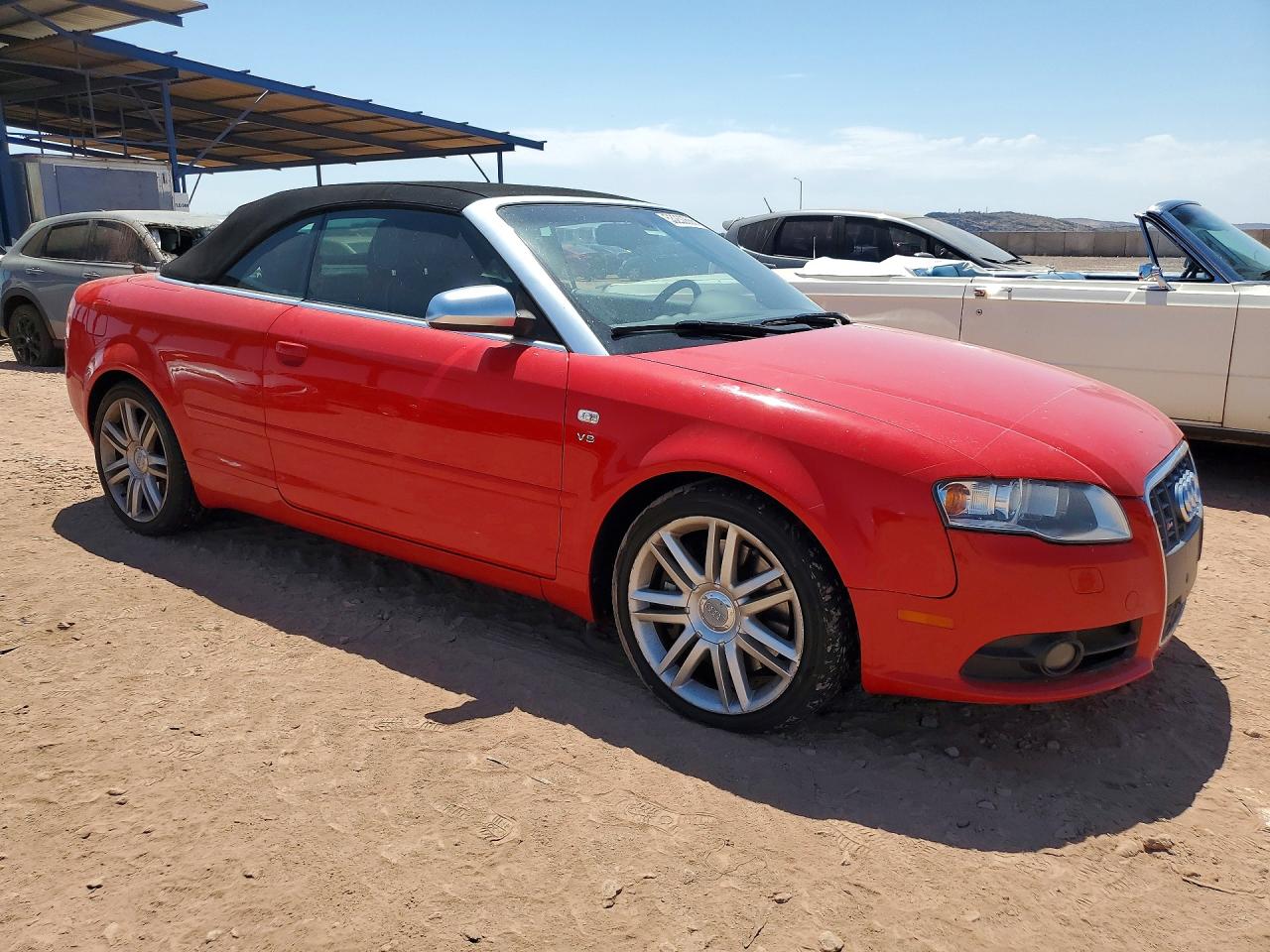 2007 Audi S4 Quattro Cabriolet Красный vin: WUARL48H77K900802
