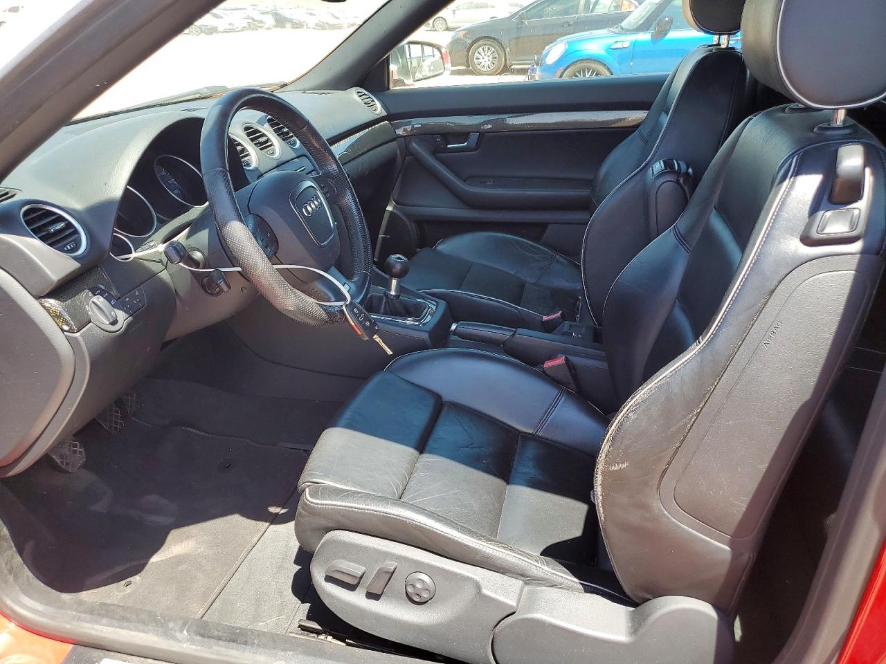 2007 Audi S4 Quattro Cabriolet Красный vin: WUARL48H77K900802