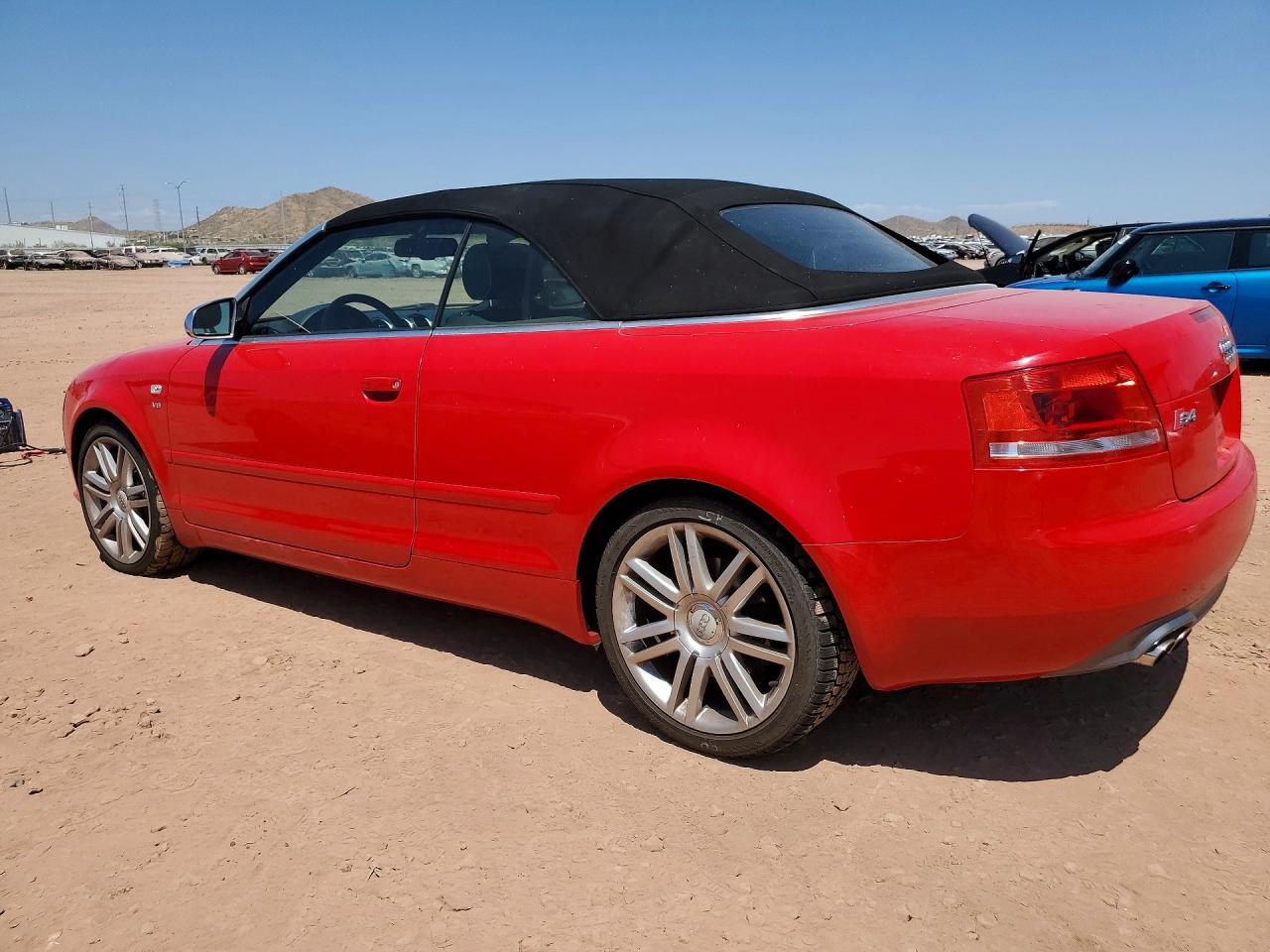 2007 Audi S4 Quattro Cabriolet Красный vin: WUARL48H77K900802