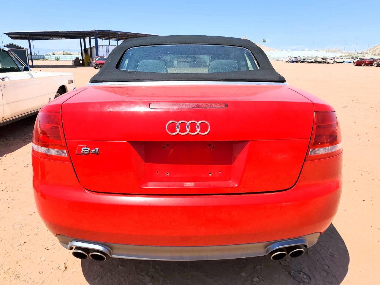 2007 Audi S4 Quattro Cabriolet Красный vin: WUARL48H77K900802