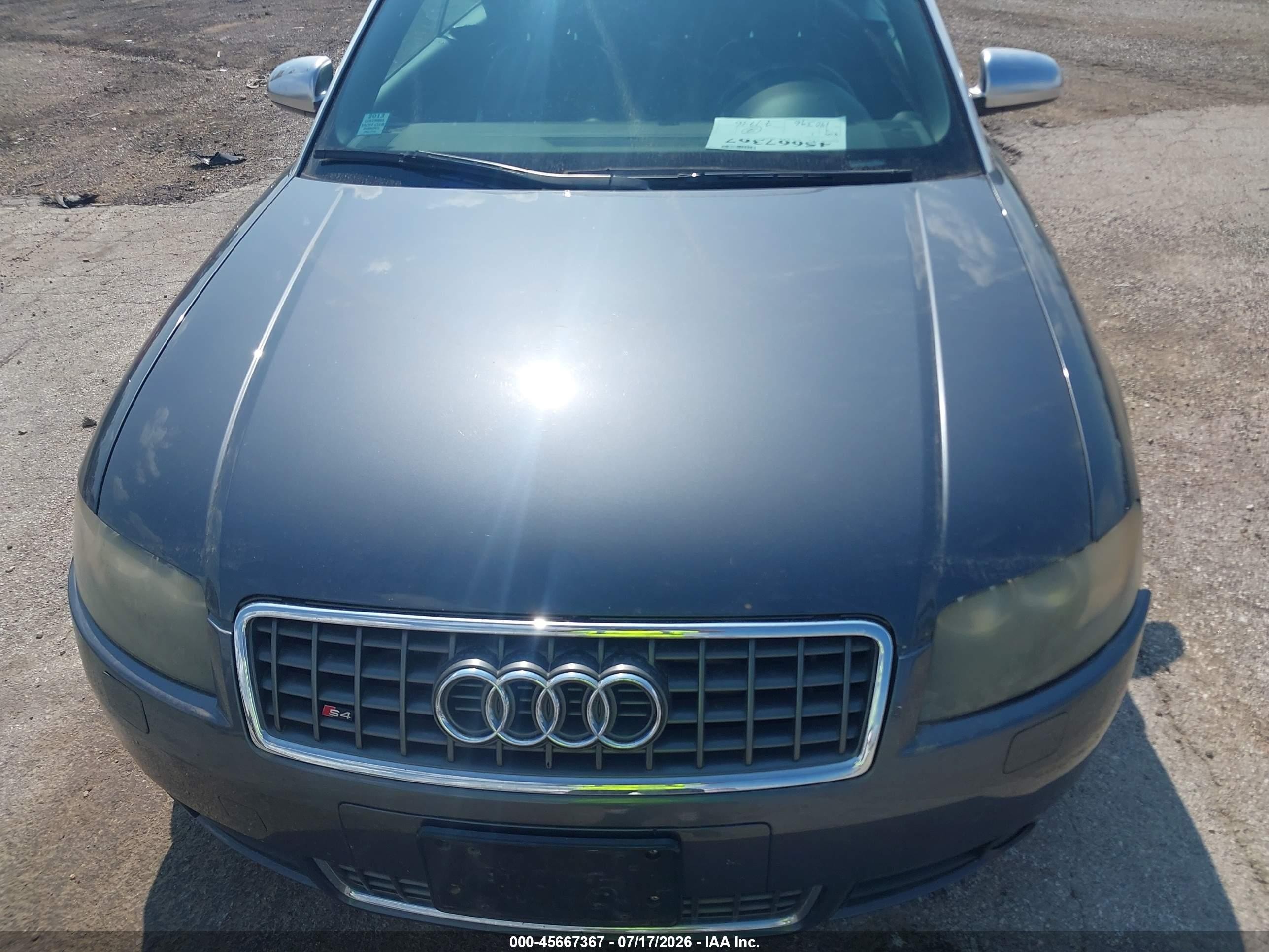 2005 Audi S4   Gray vin: WUARL48H95K902693