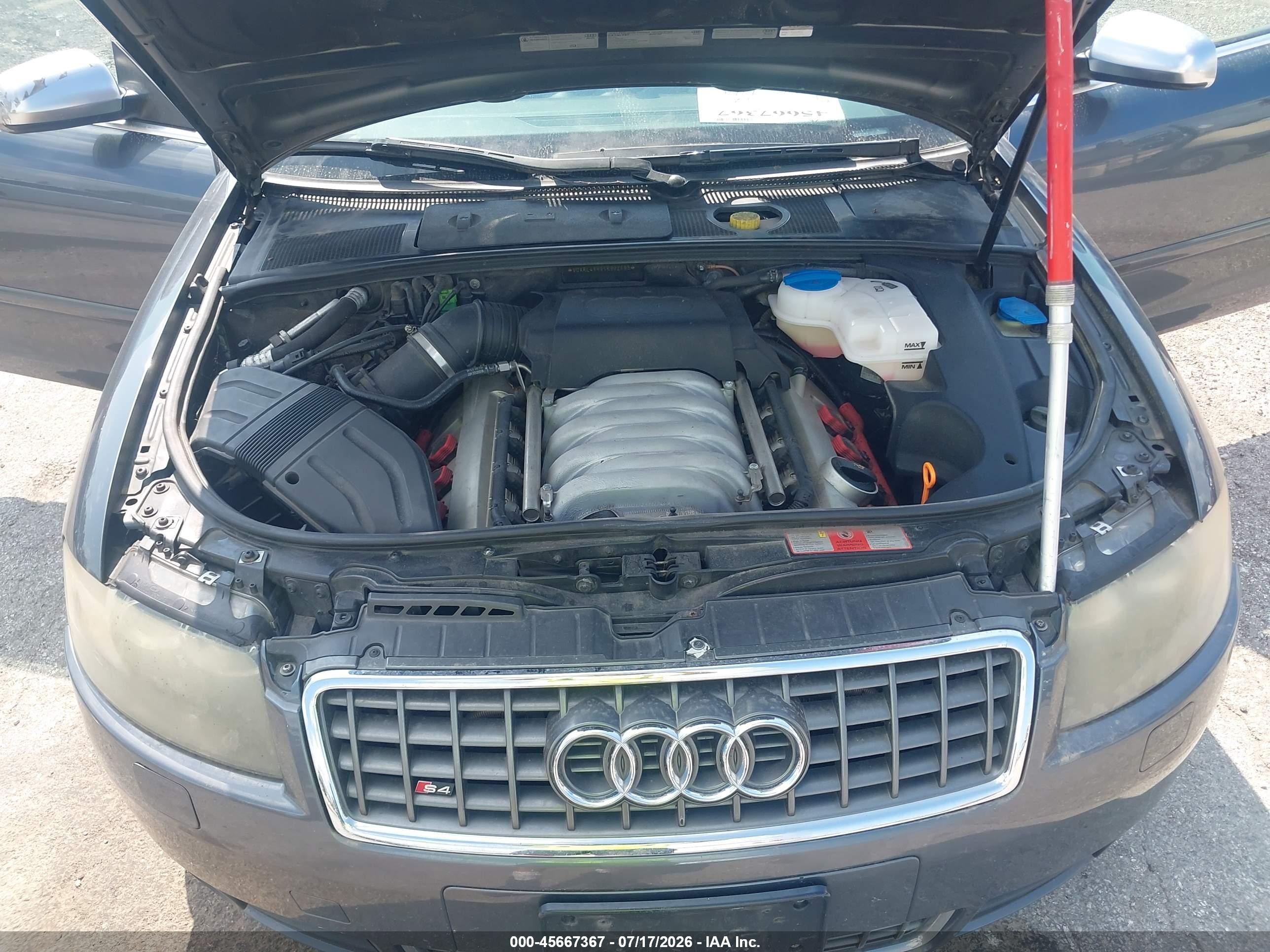 2005 Audi S4   Gray vin: WUARL48H95K902693