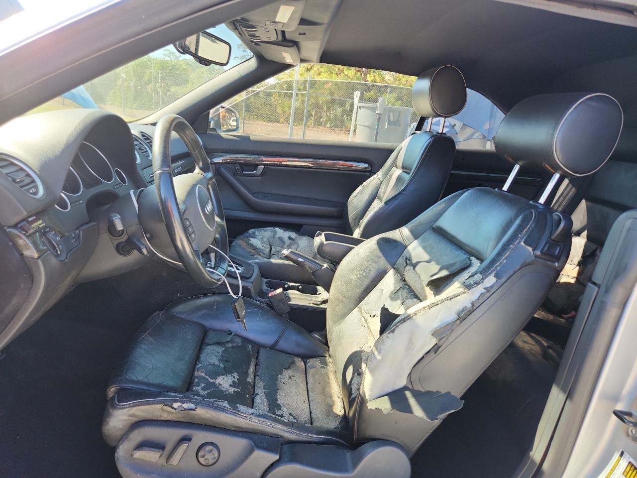 2006 Audi S4 Quattro Cabriolet Серебряный vin: WUARL48HX6K900730