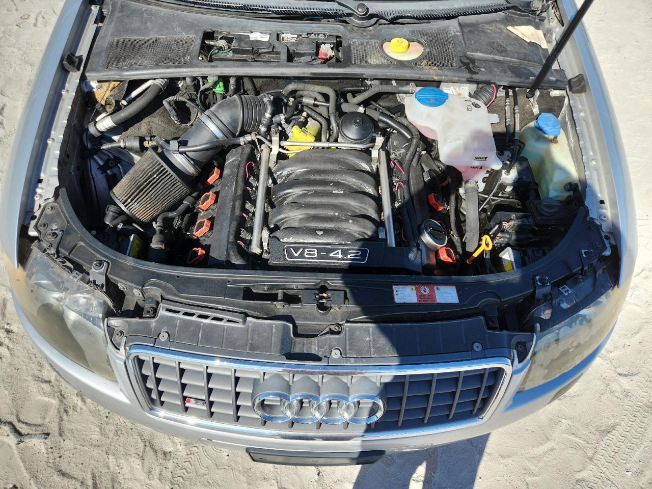 2006 Audi S4 Quattro Cabriolet Серебряный vin: WUARL48HX6K900730