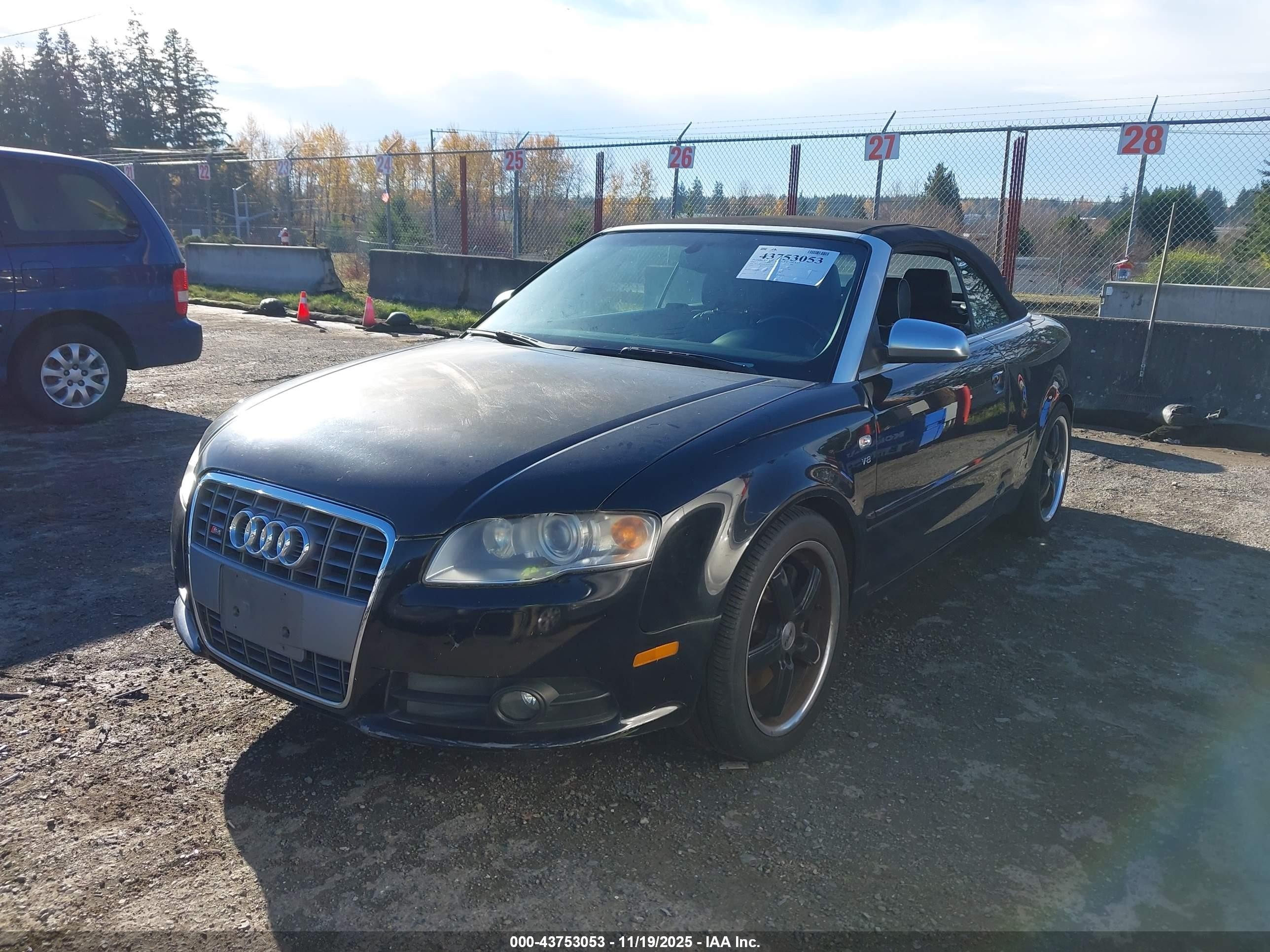2007 Audi S4   Black vin: WUARL48HX7K901166