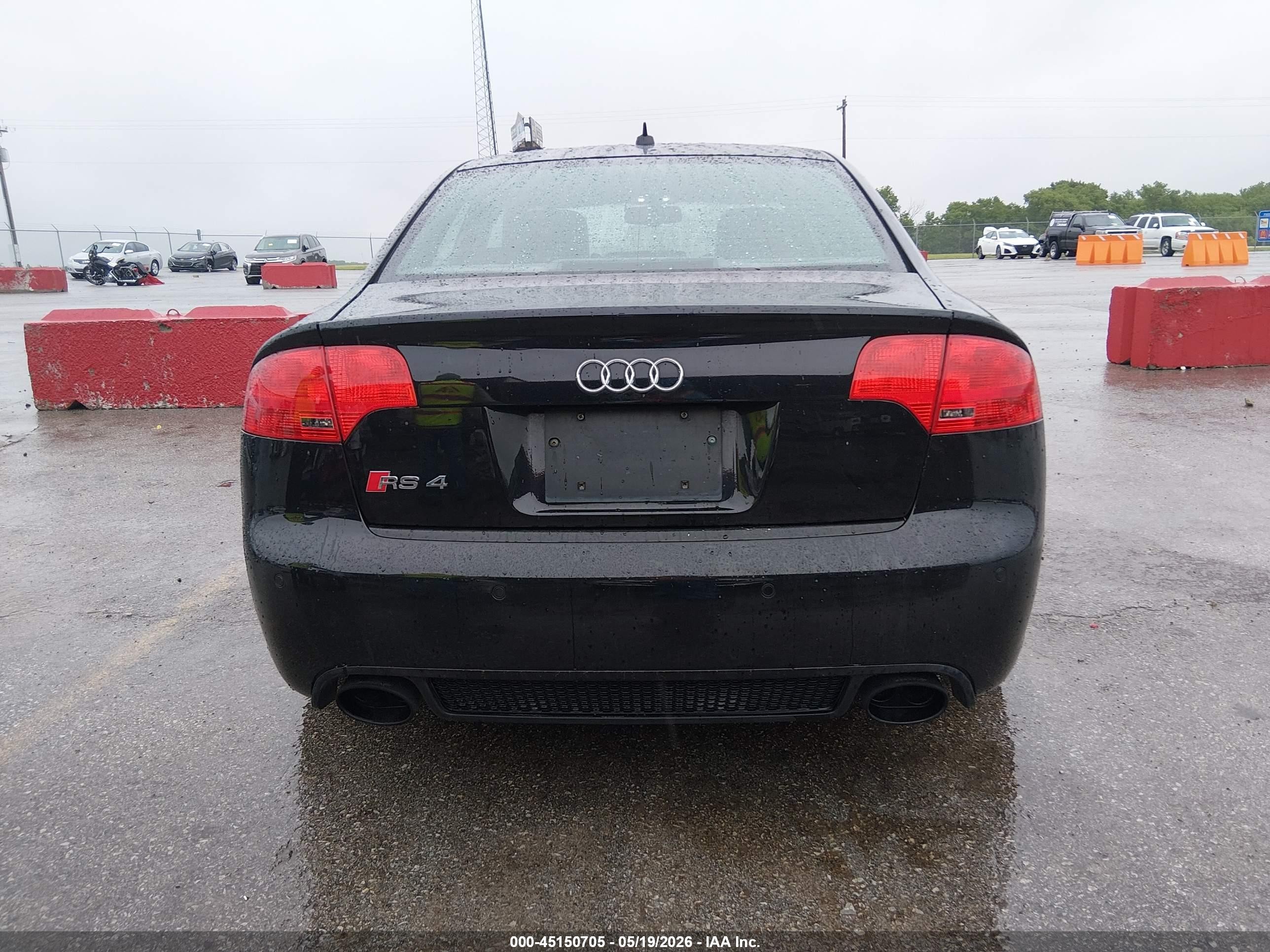 2007 Audi Rs 4 4.2l Черный vin: WUARU78E77N900463