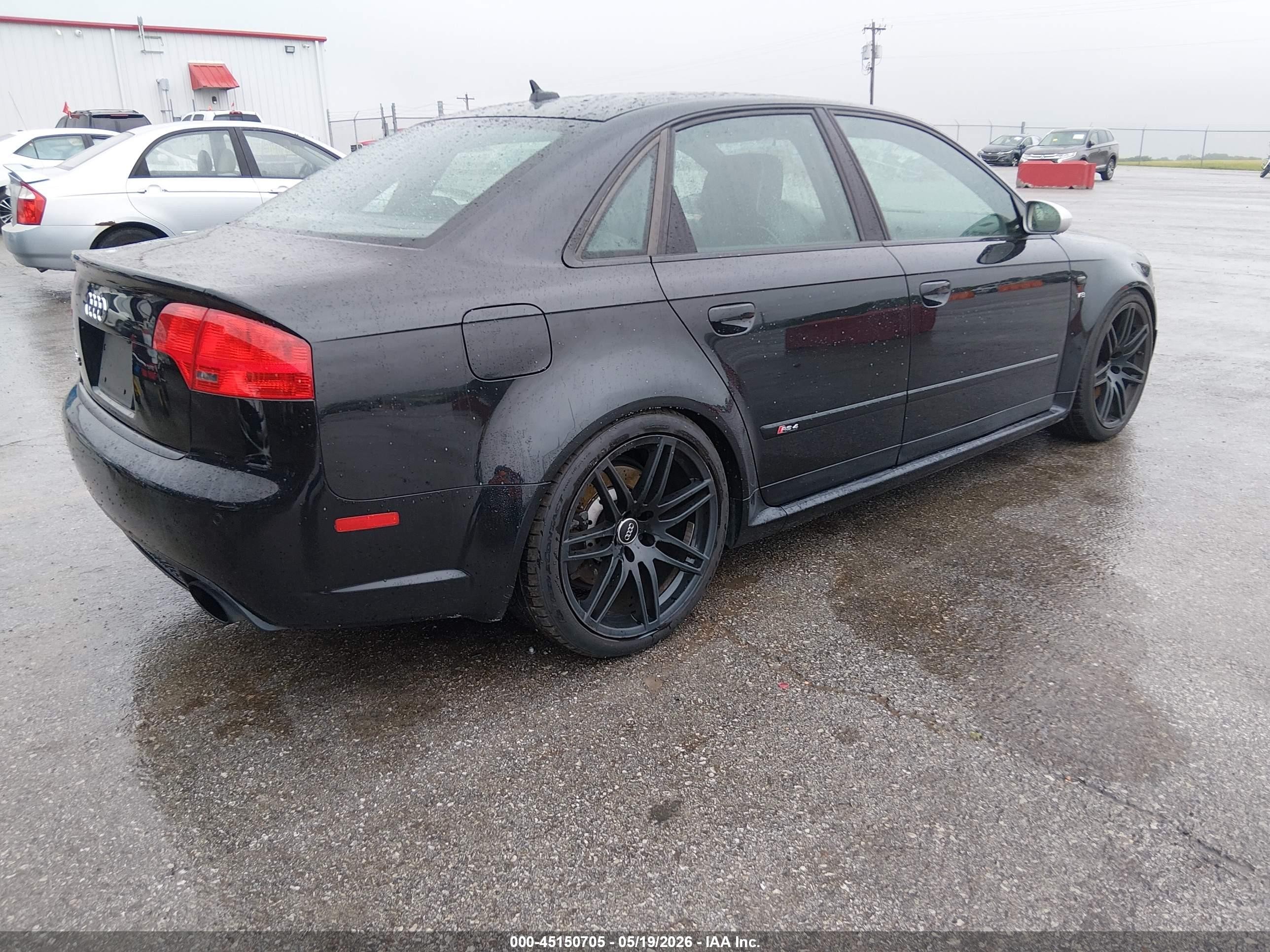 2007 Audi Rs 4 4.2l Черный vin: WUARU78E77N900463