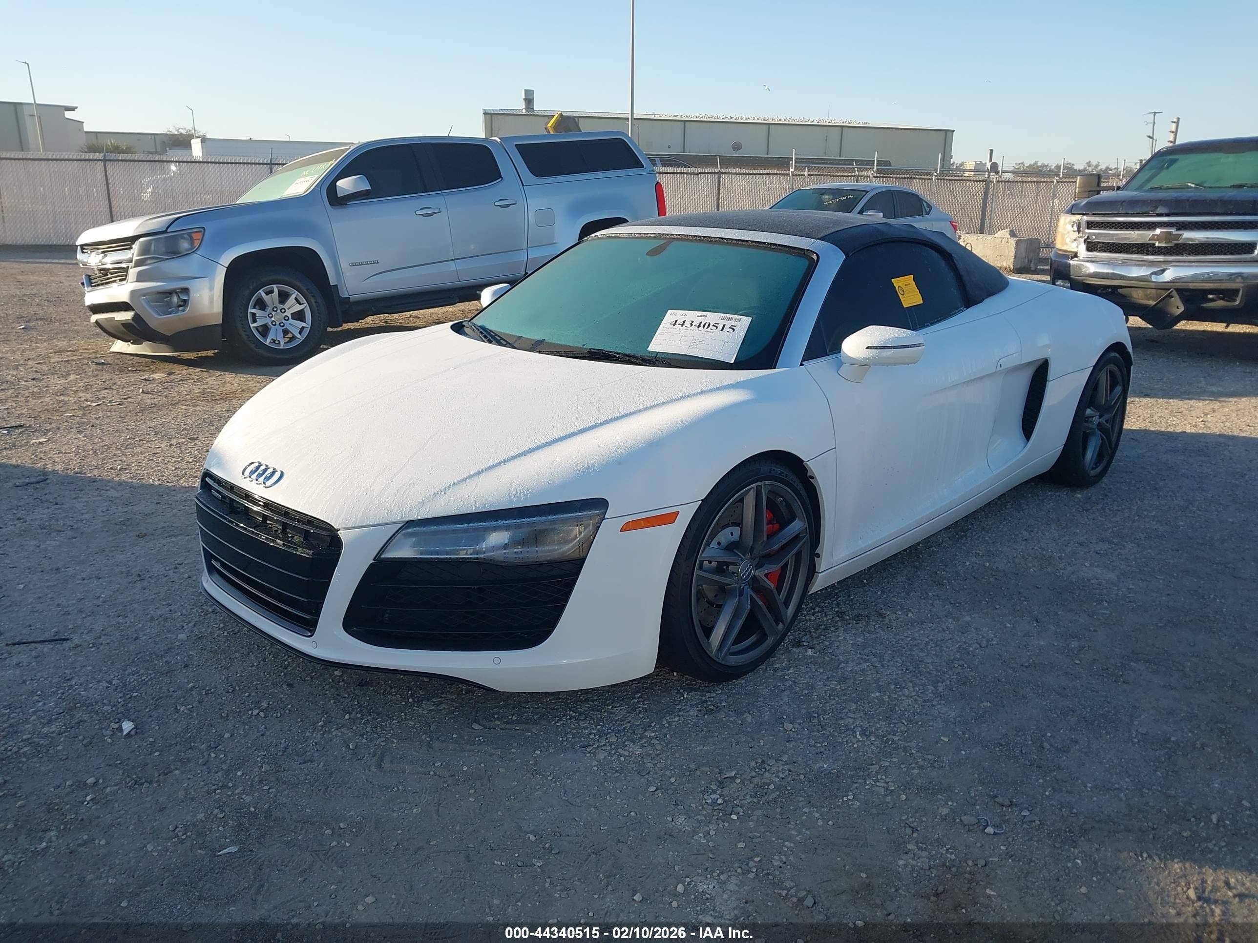2015 Audi R8 4.2 White vin: WUASUAFG0F7001806