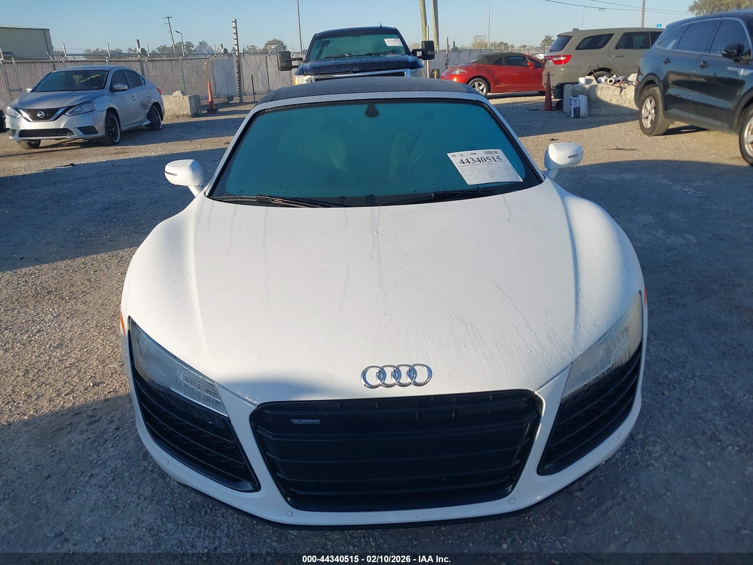 2015 Audi R8 4.2 White vin: WUASUAFG0F7001806