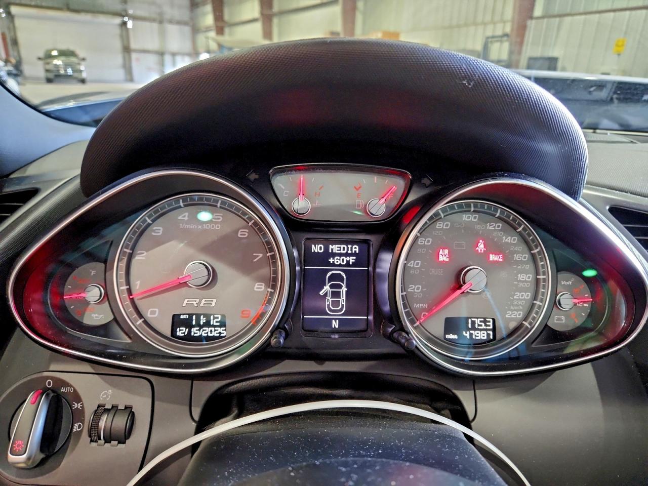 2012 Audi R8 4.2 Quattro Gray vin: WUASUAFG3CN002388