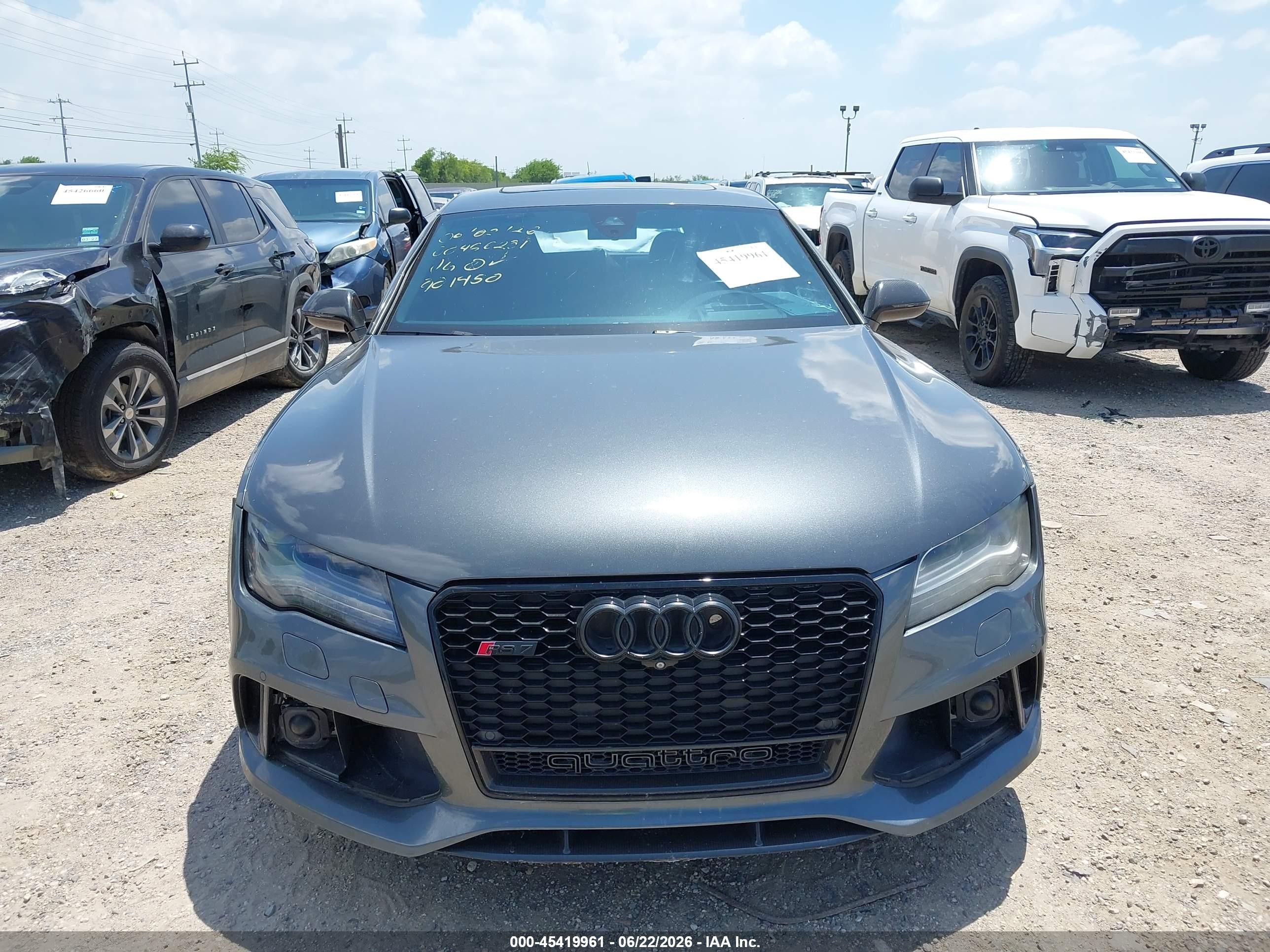 2014 Audi Rs 7 4.0t Prestige Black vin: WUAW2AFC8EN901450