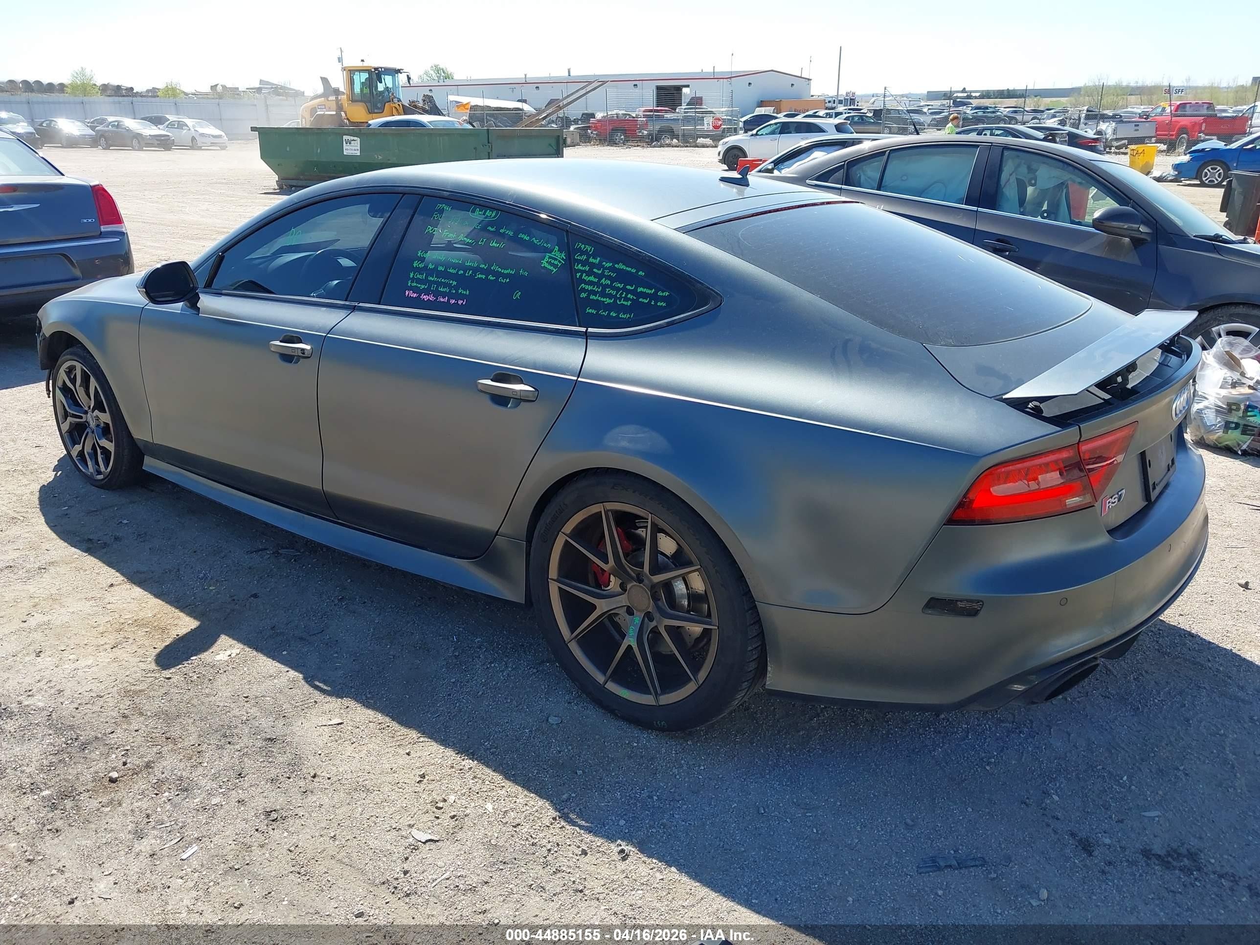 2014 Audi Rs 7 4.0t Prestige Gray vin: WUAW2BFC7EN902711