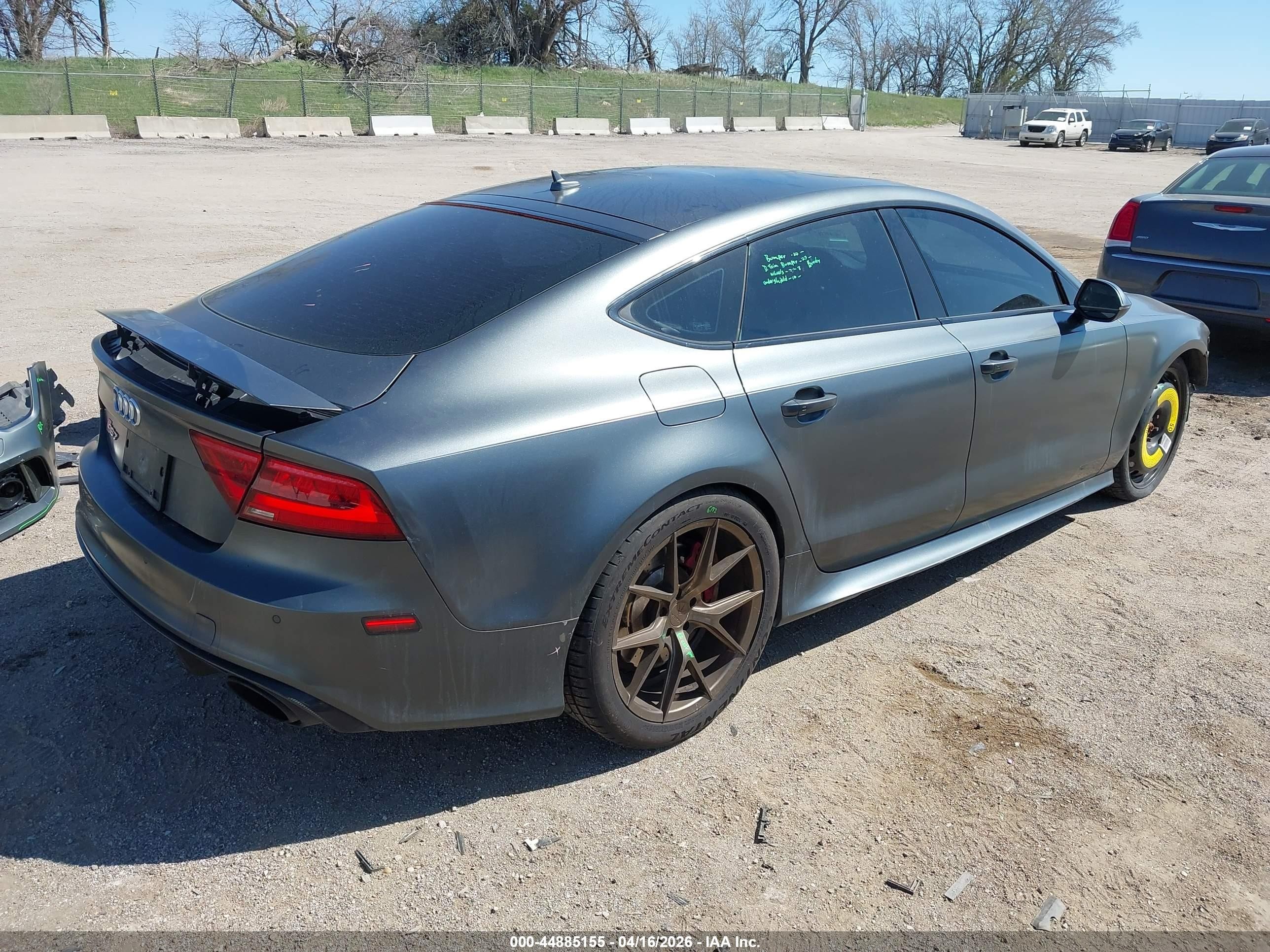 2014 Audi Rs 7 4.0t Prestige Gray vin: WUAW2BFC7EN902711