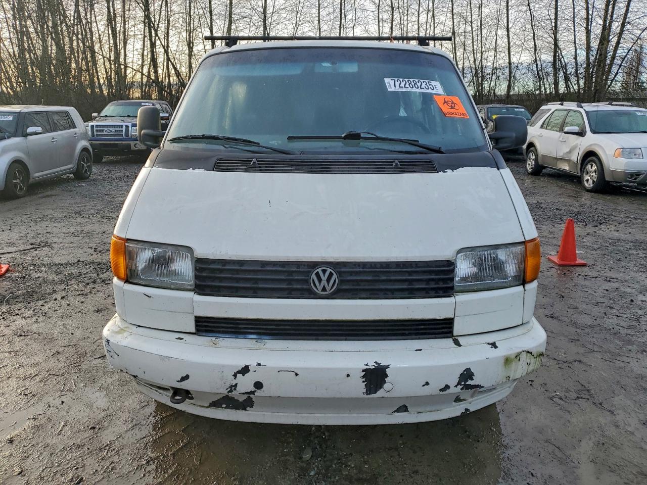 1993 Volkswagen Eurovan Gl White vin: WV2KC0709PH010769